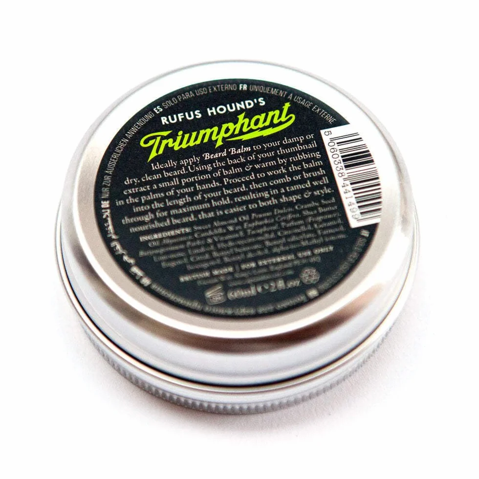 CAPTAIN FAWCETT Balsam do brody Triumphant 60ml | Balsam do pielęgnacji brody dogłębnie nawilża i odżywia brodę | Mocny chwyt | Beard Balm | Wyjątkowy wiosenny zapach |
