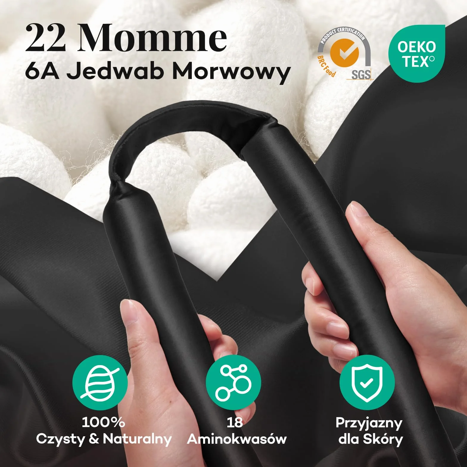 Umisleep Heatless lokówka do włosów, jedwabna ochrona włosów, Heatless Curls z zestawem loków, 99 cm, do samodzielnego wykonania, do długich włosów, antypoślizgowe loki, czarna