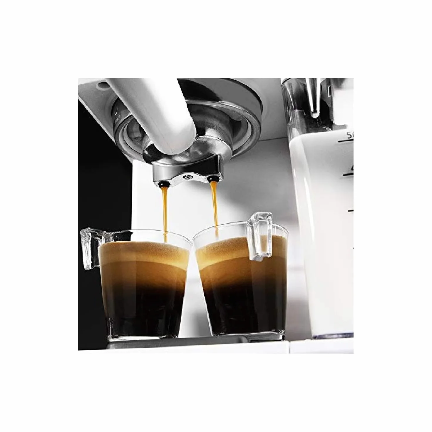 Cecotec Półautomatyczny ekspres do kawy, Power Instant-ccino, 20 barów ciśnienia, pojemność 1,4 l, system grzewczy ThermoBlock i wyjmowany zbiornik na mleko Touch White