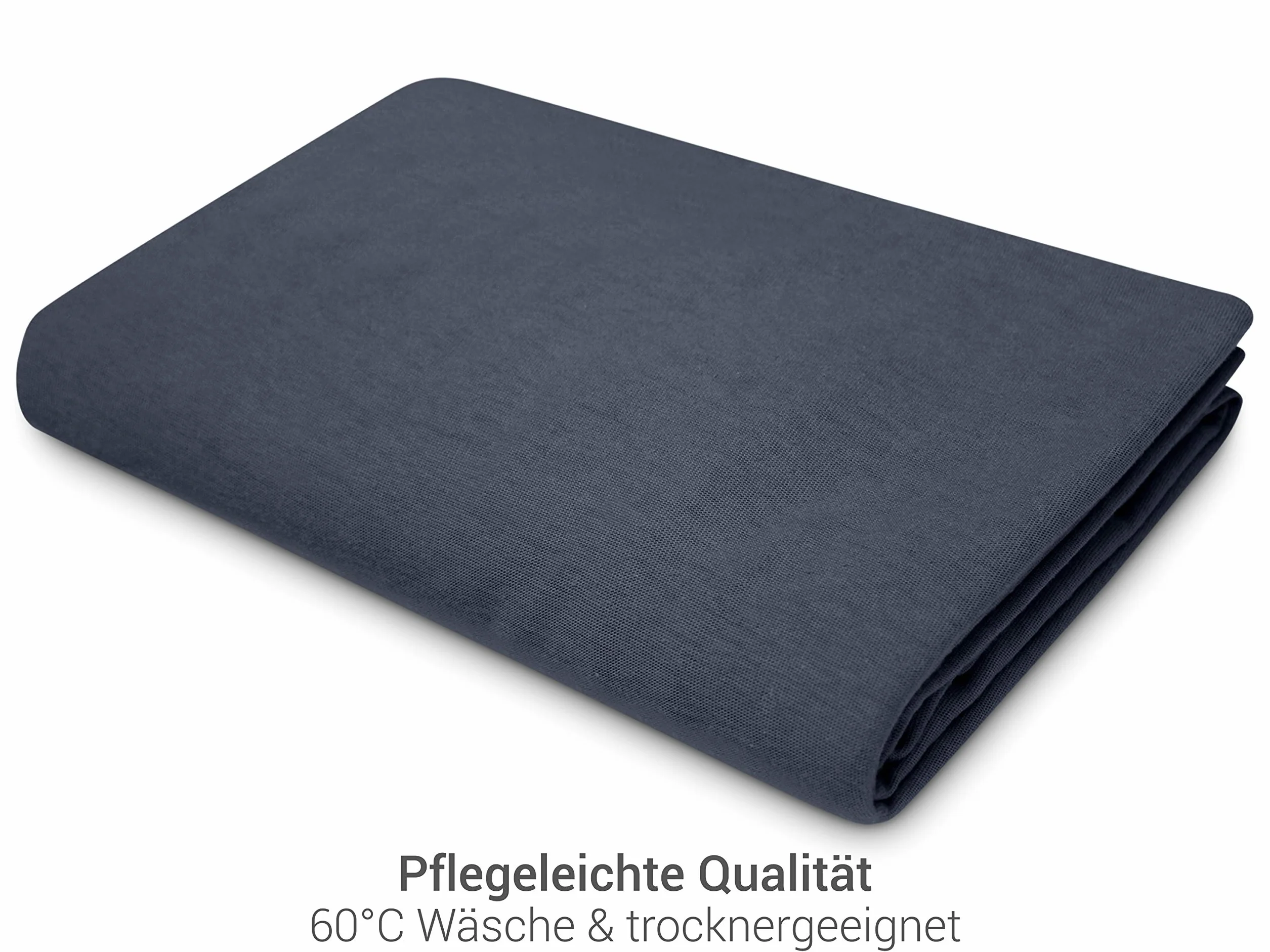 Zestaw 2 poszewek na poduszki zdrowotne z gumką 30-50 x 45-65 cm antracytowe