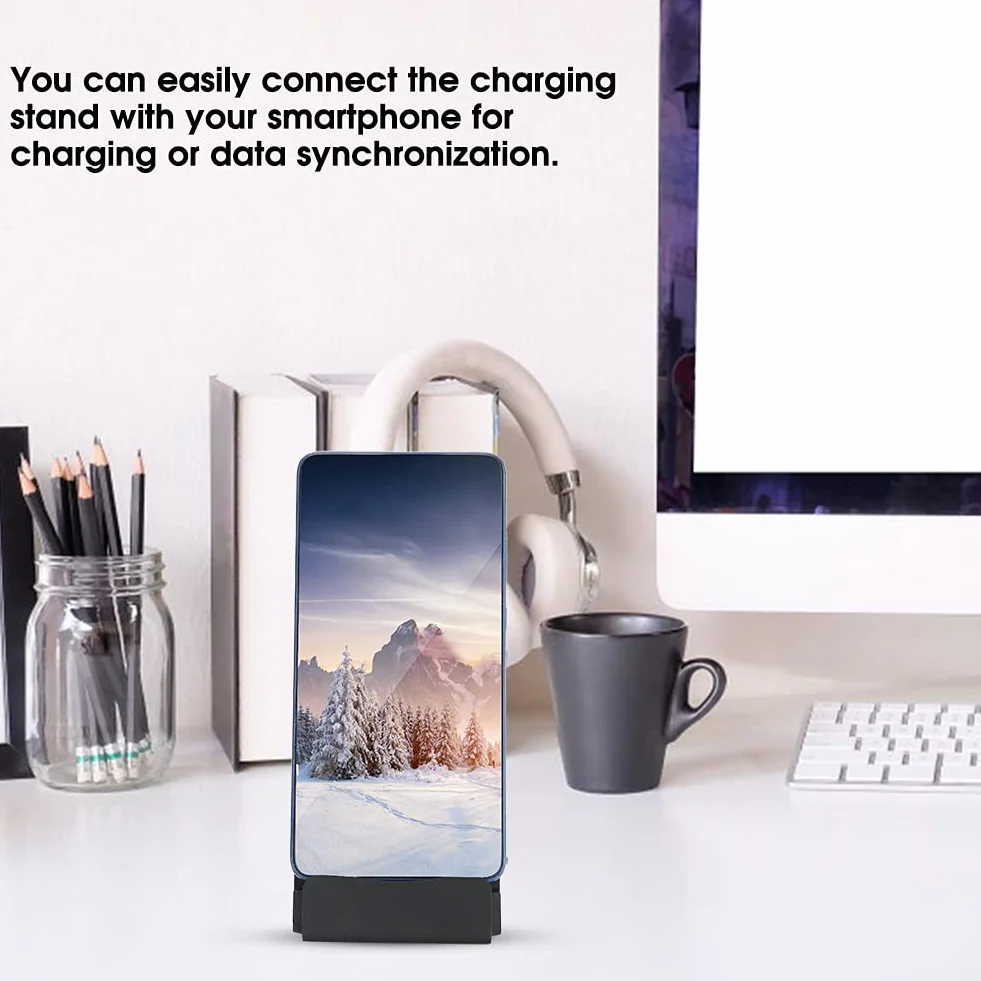 ASHATA Stacja dokująca do telefonów komórkowych, stacja dokująca micro USB uchwyt typ C ładowarka do telefonów komórkowych, do /
