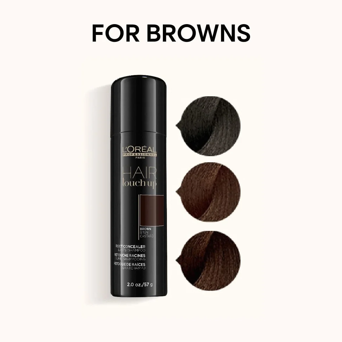 L'Oréal Professionnel | Hair Touch Up | Brown | To Blend Grey Hair | 75 ml