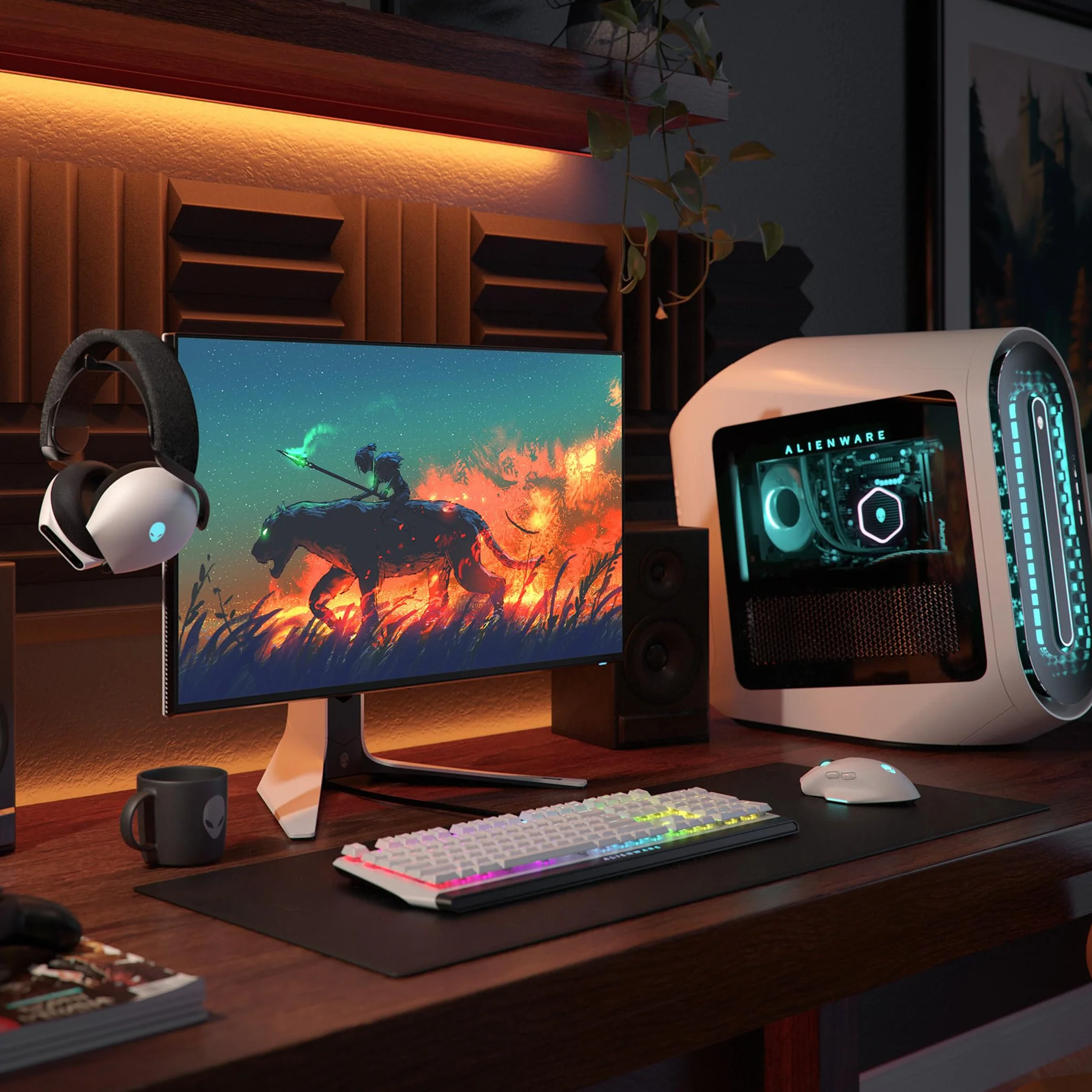 Alienware Bezprzewodowy zestaw słuchawkowy do gier Dual Mode - AW720H