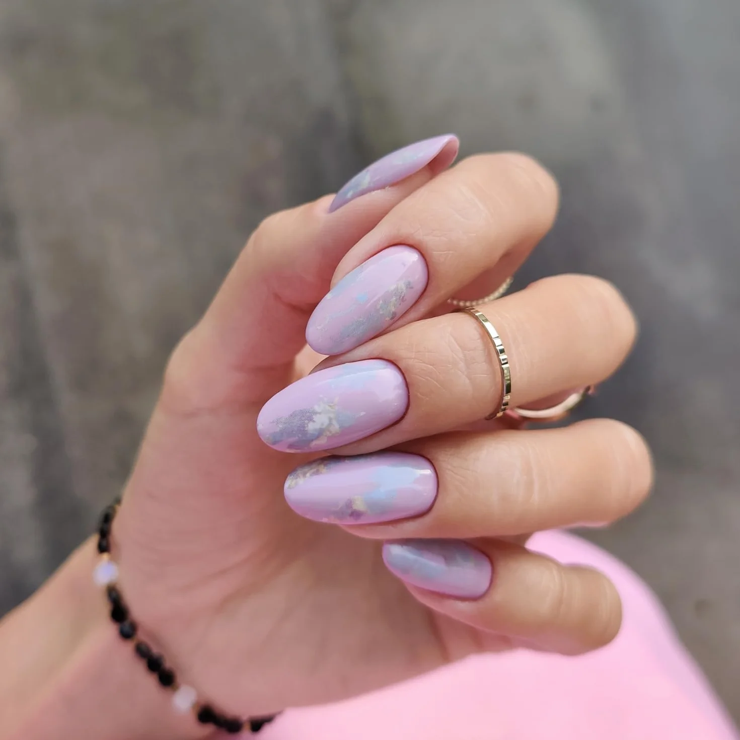 Semilac 12 Nail transfer foil Rose Gold Marble