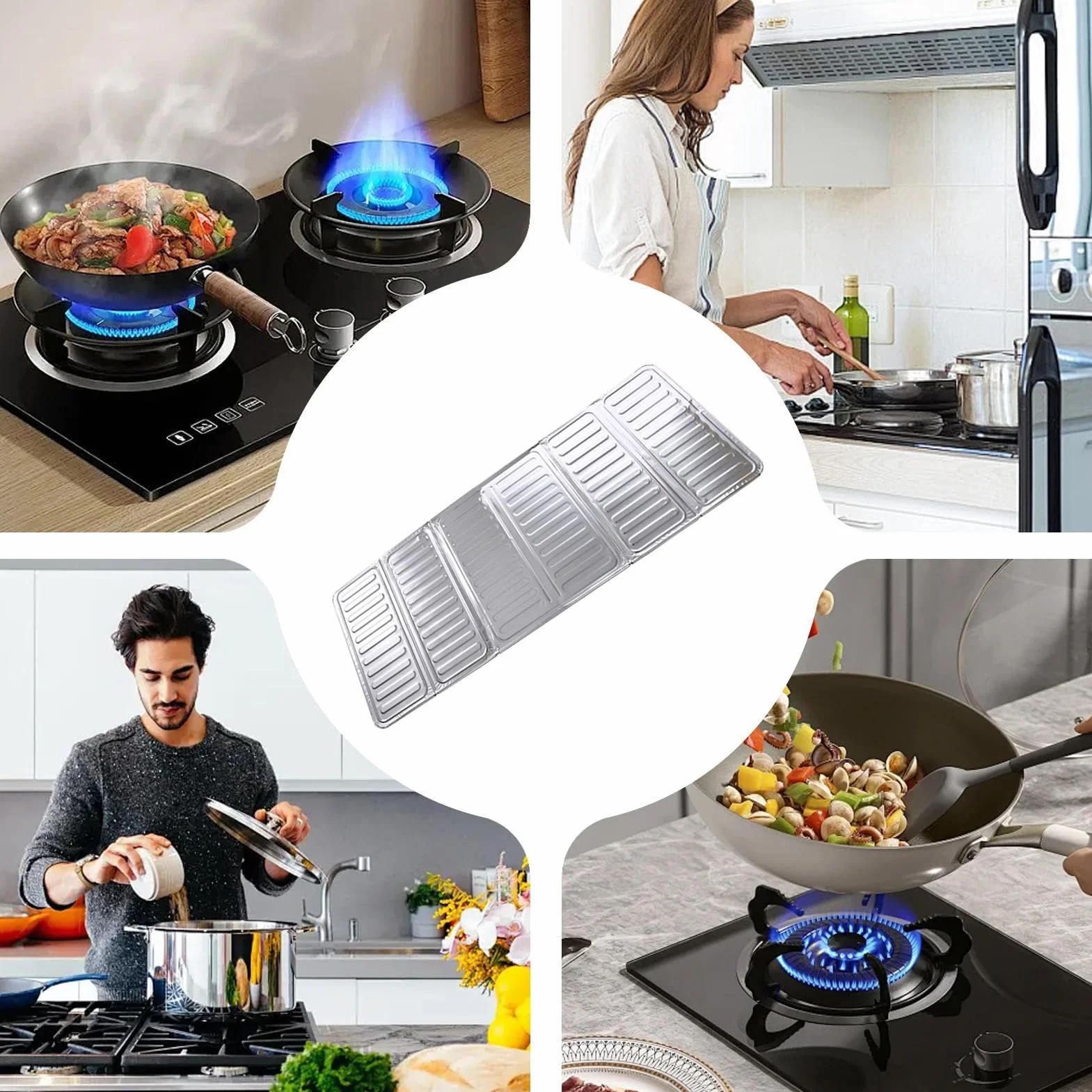 Stove Oil Baffle Foldable Grease Splatter Shield 12,8 x 33,07 cala Odporna na Wysokie Temperatury Ochrona Ściany