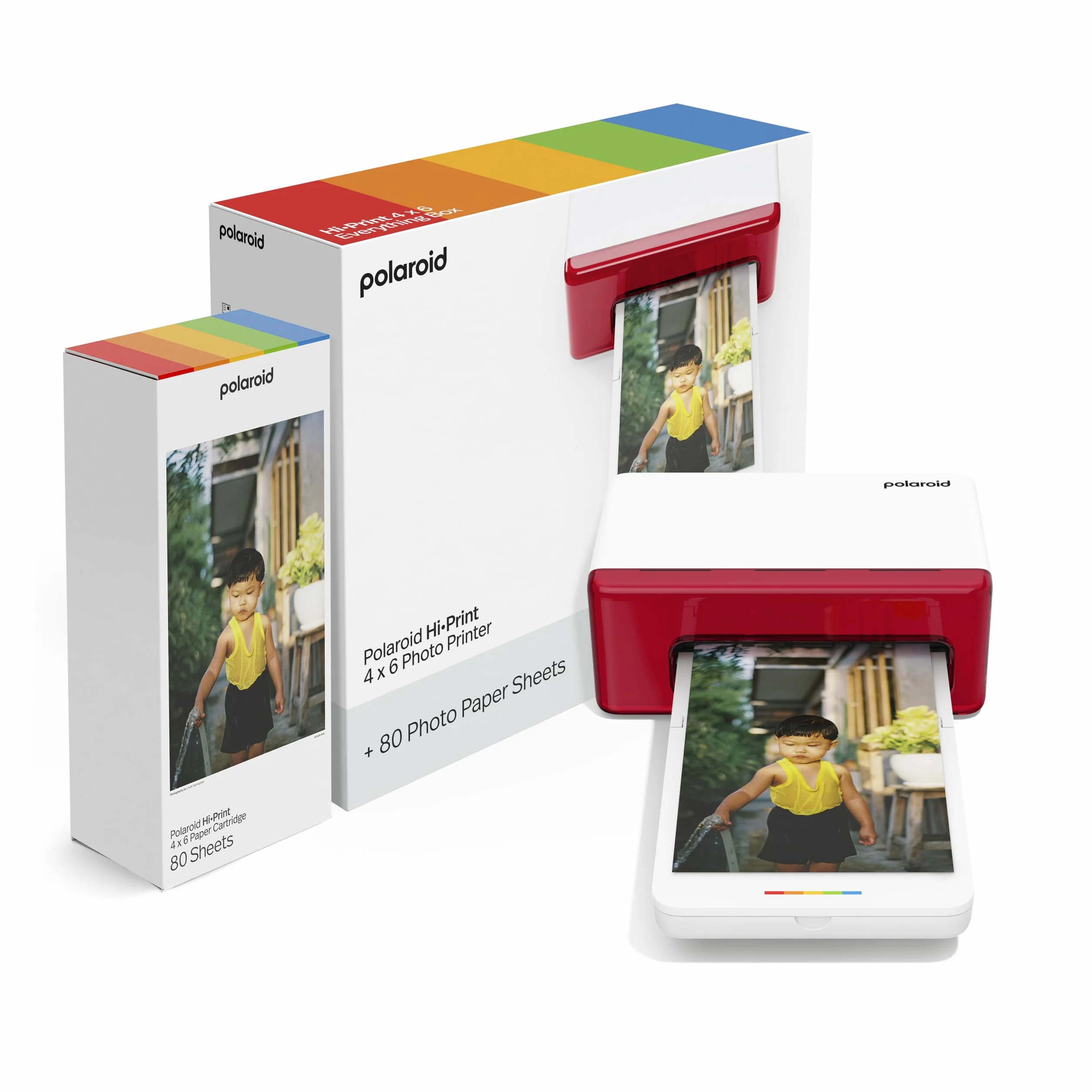 Polaroid - Everything Box Hi Print 4 x 6 (10 x 15 cm) - drukarka fotograficzna Bluetooth (drukarka + wkład papierowy)
