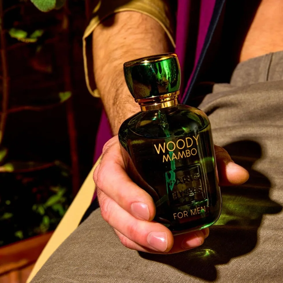 PARIS ELYSEES - Woody Mambo - Eau de Toilette - Perfum Mężczyzna - Aromatyczny - Nuty wody morskiej, lawendy i mięty - Atomizer 100ml - Zawiera metalowy flakon podróżny 5ml