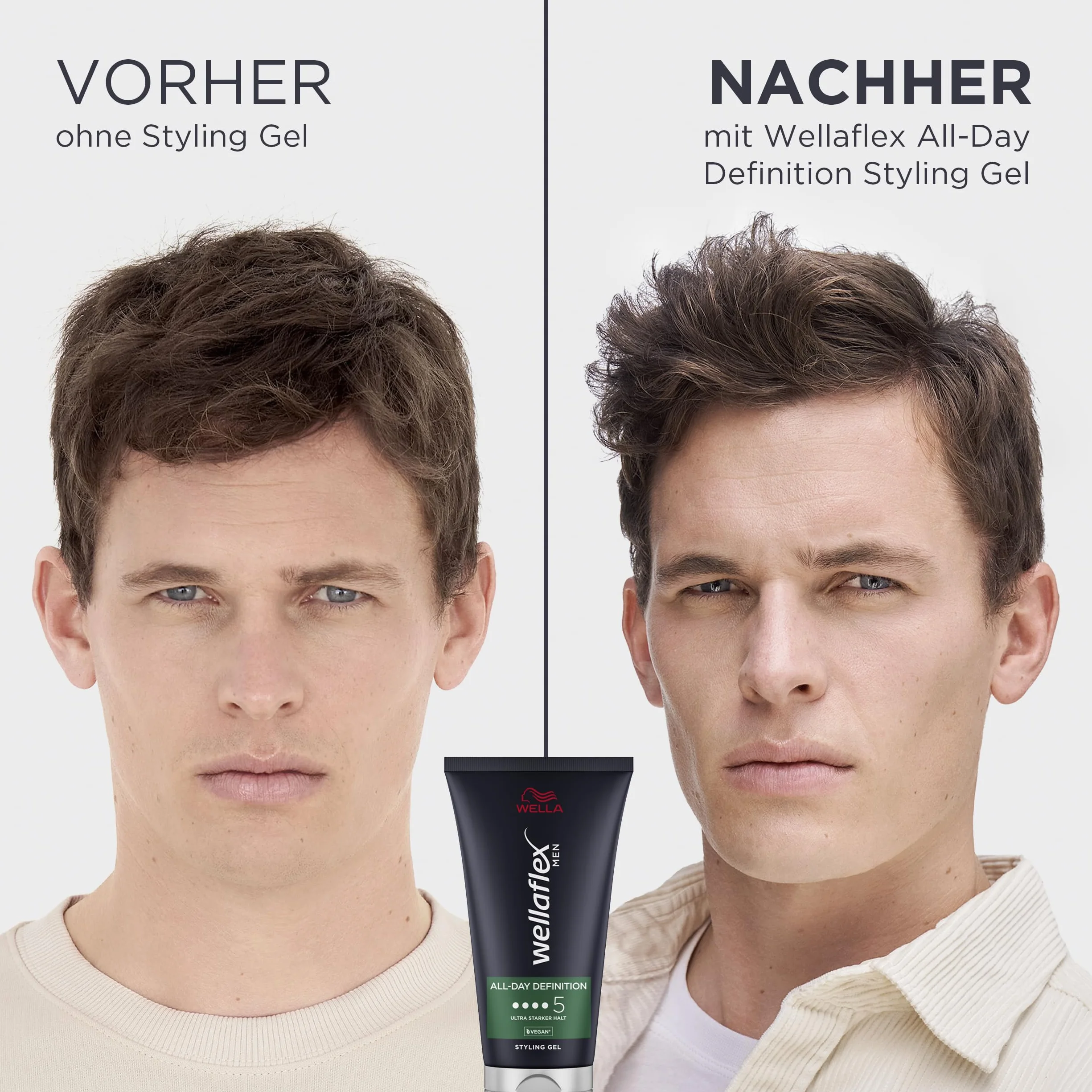 Wellaflex Men All-Day Definition Żel do Włosów 150 ml