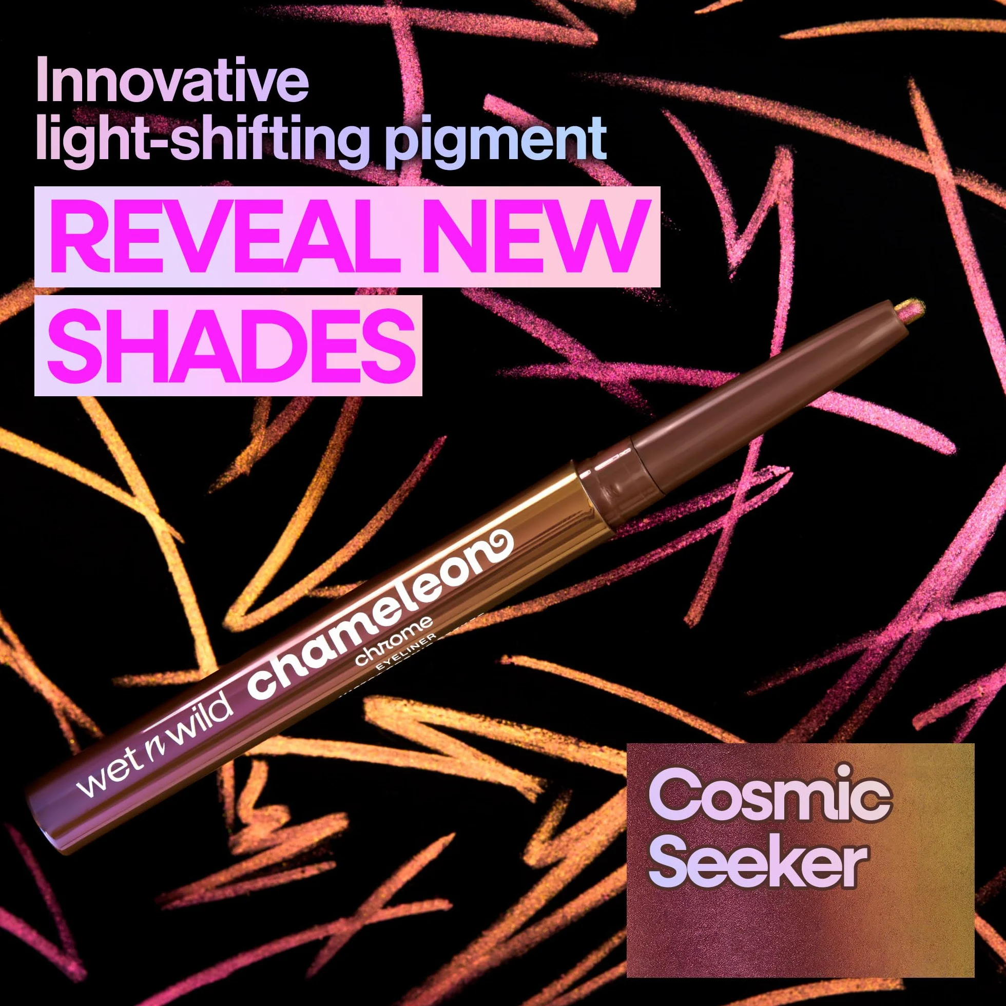 Wet n Wild Chameleon Chrome Eyeliner Wysuwany Wodoodporny 18-Godzinne Noszenie Cosmic Seeker