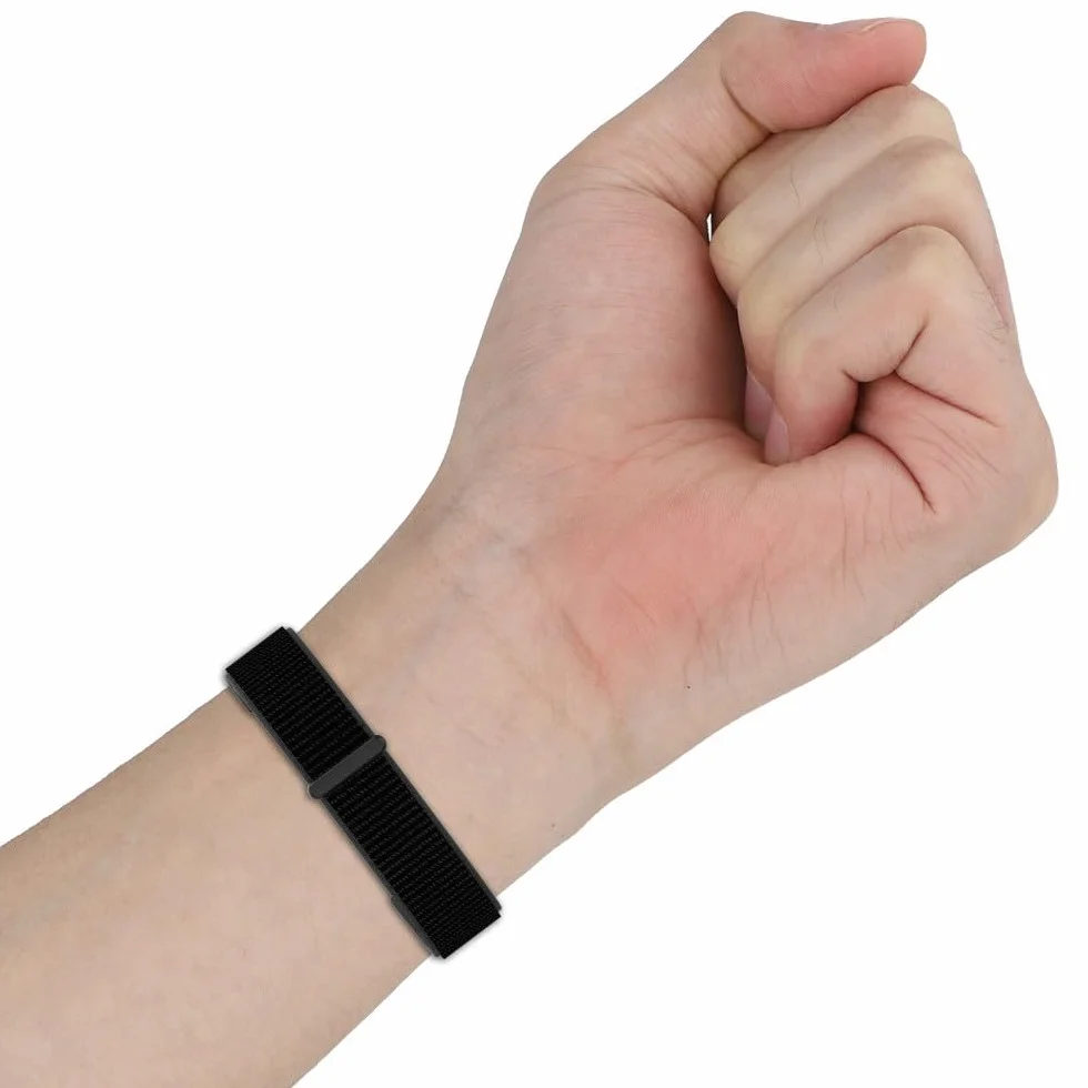 Bransoletka kompatybilna z Xiaomi Smart Band 8/9/10 NFC, regulowany pasek do zegarka, miękki nylon, zapasowy pasek dla kobiet i mężczyzn
