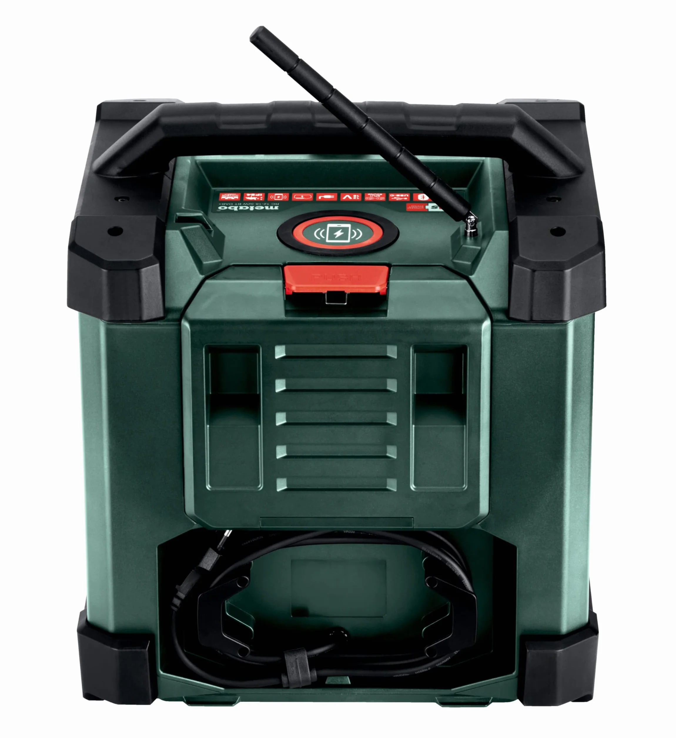 Metabo Radio budowlane RC 12-18 32 W BT DAB+, 18 V, z Bluetooth i AUX, klasa ochrony IP 54, radio 600779850