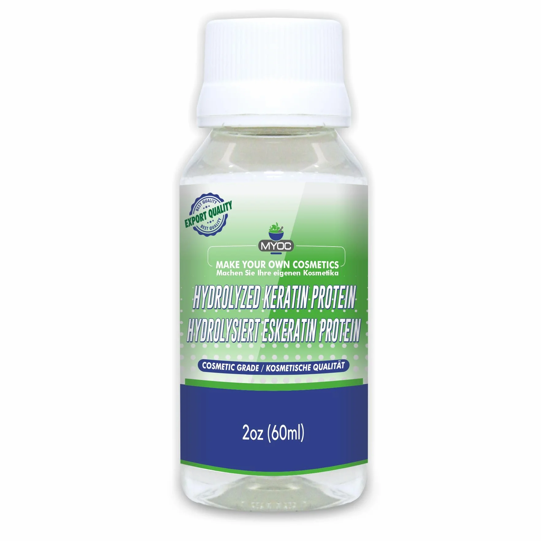 Hydrolizowany keratynowy płyn proteinowy do włosów, 60 ml, wzmacniający i ochronny, redukuje uszkodzenia