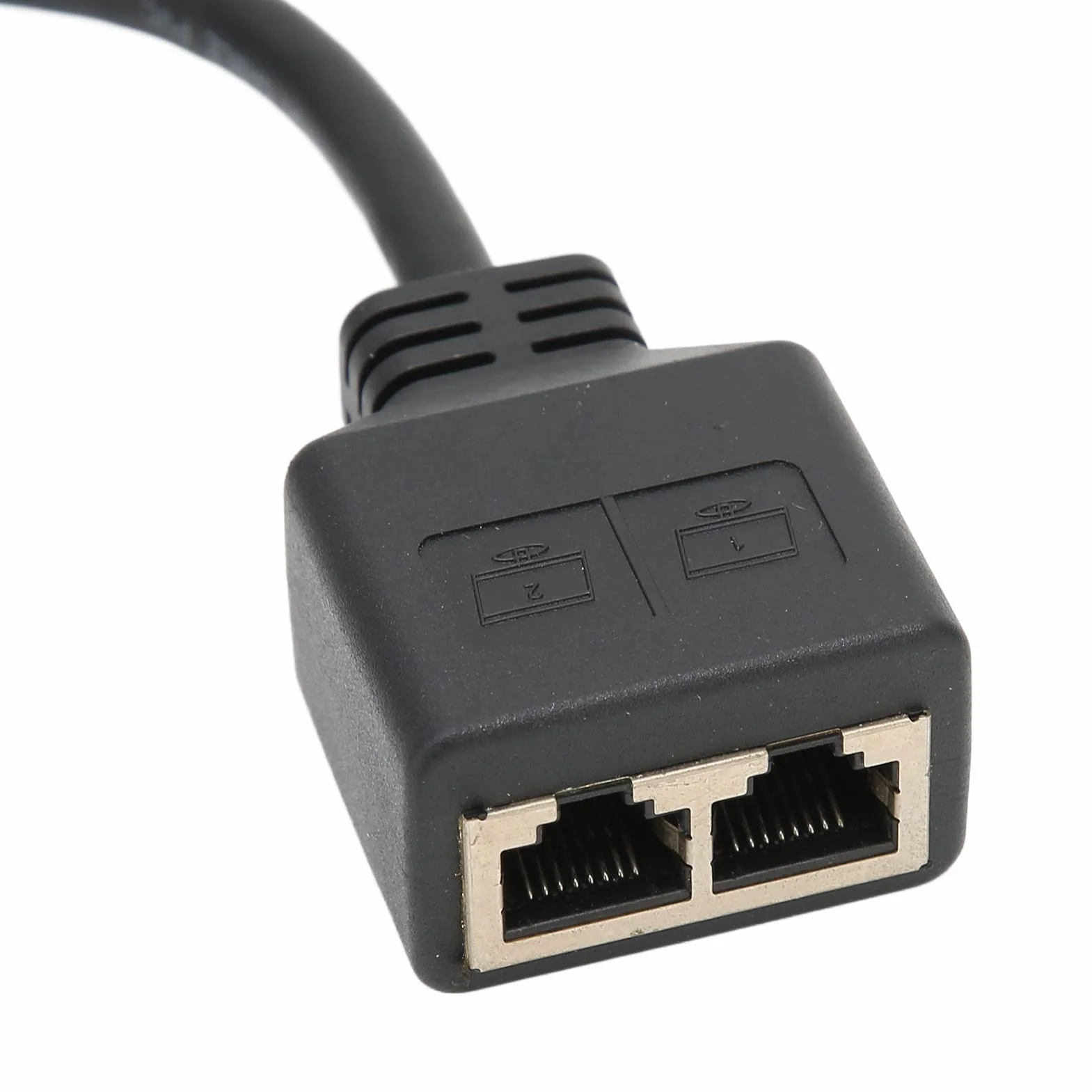 Rozdzielacz RJ45, Rozgałęźnik Sieci RJ45 od 1 do 2 Portów Ethernet, Rozdzielacz Kabla Sieciowego CAT8 do Domowego Biura