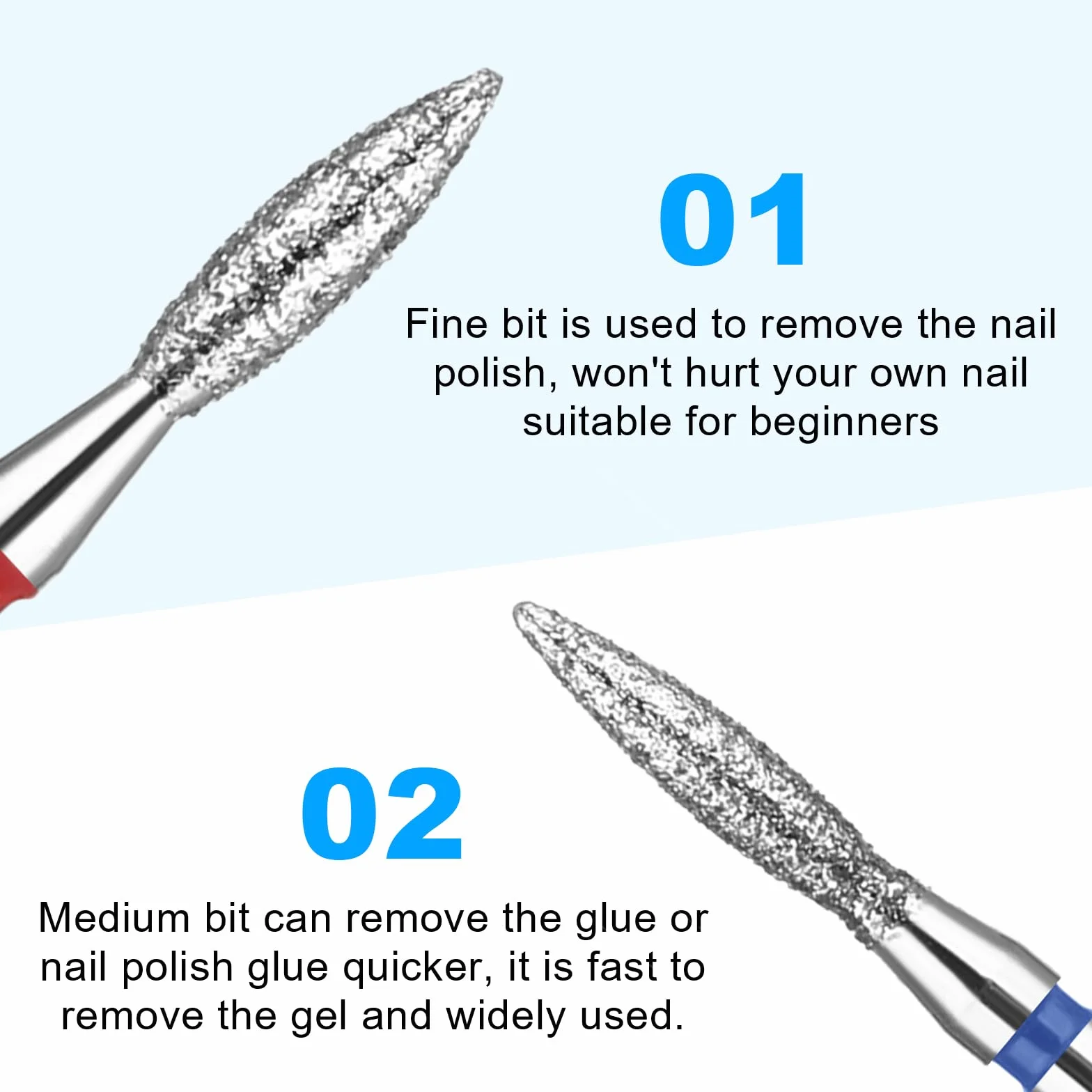 Frezarki do paznokci, 6 sztuk, bity ze stali nierdzewnej, do frezarki do paznokci, żelowe, akrylowe, akcesoria do manicure, profesjonalny frez do manicure, pedicure