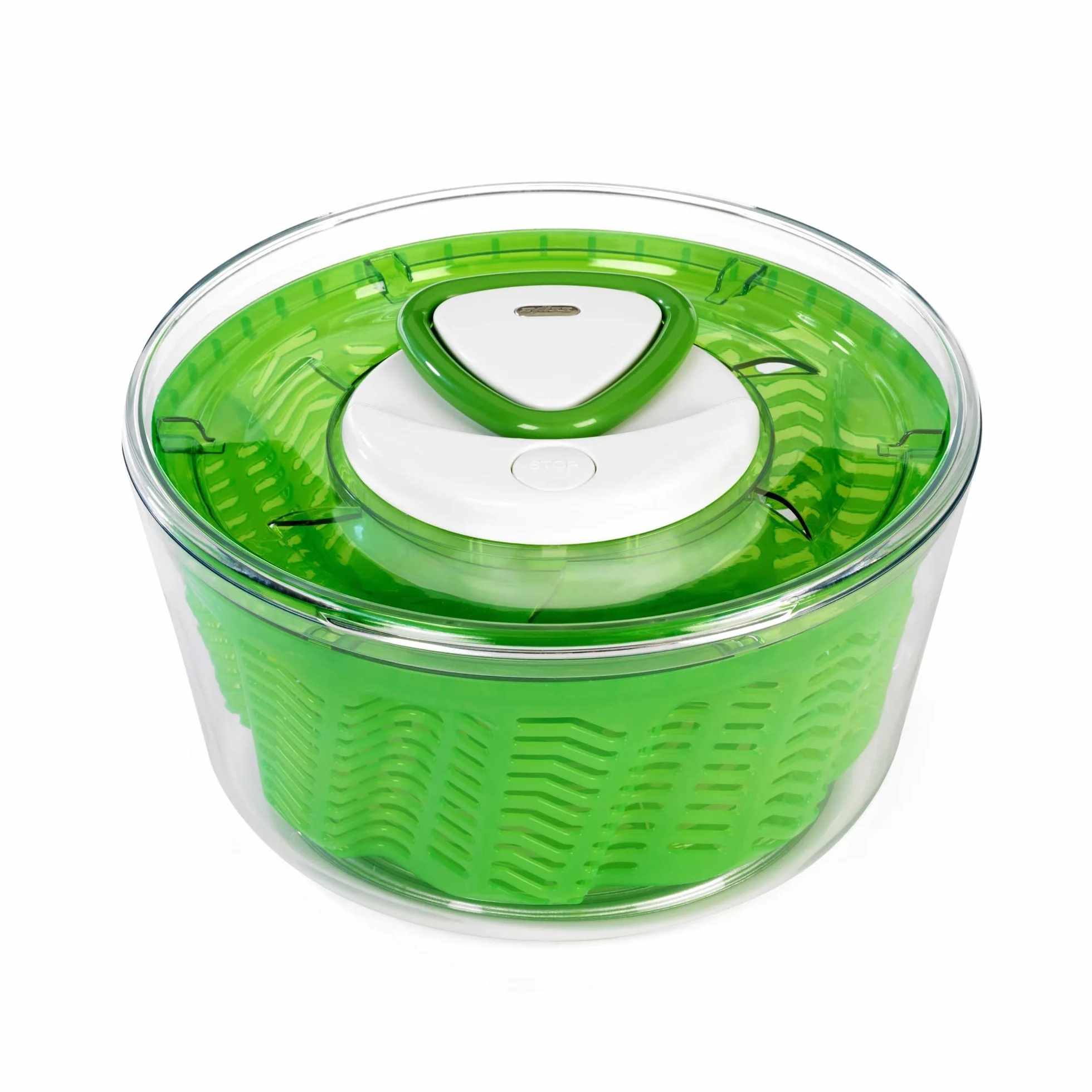 Zyliss Easy Spin 2 Salad Spinner, 3,5 l, plastik, zielony, unikalny AquaVent™/chowany przewód i system hamulcowy/antypoślizgowa podstawa/łatwe czyszczenie
