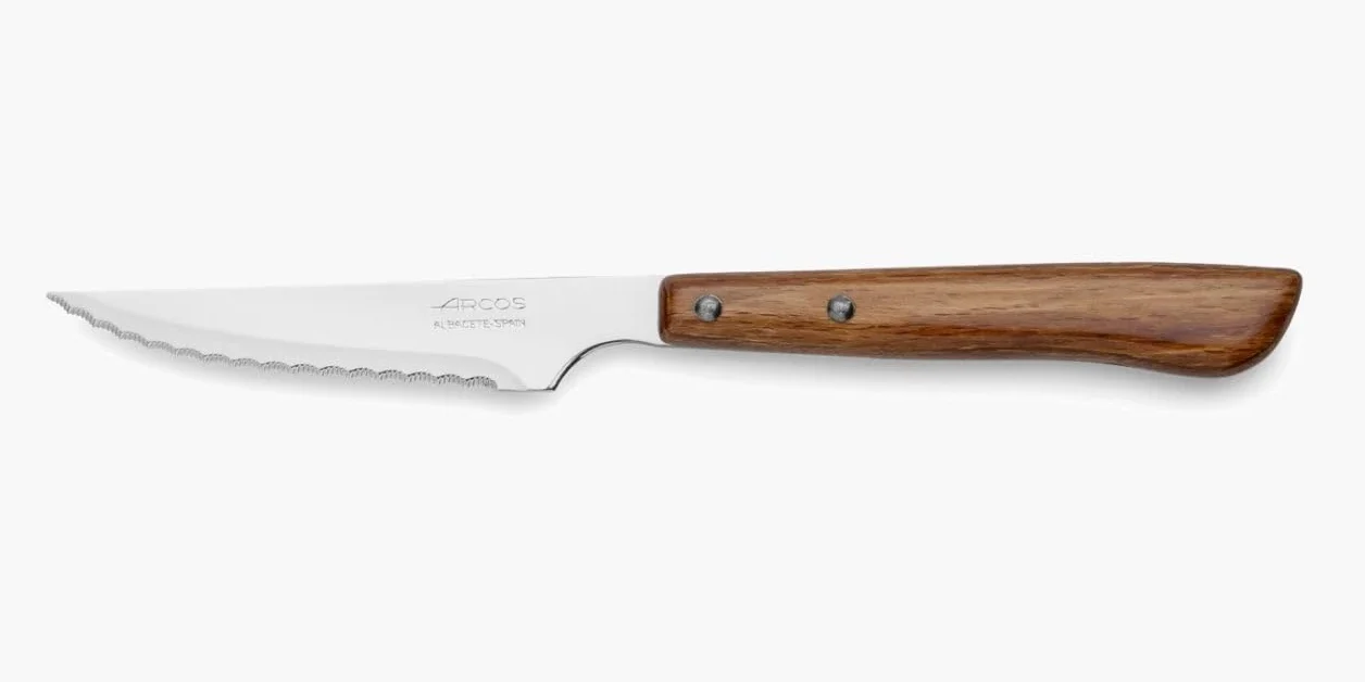 Arcos nóż do steków stołowy ze stali nierdzewnej 105 mm nylonowy brązowy