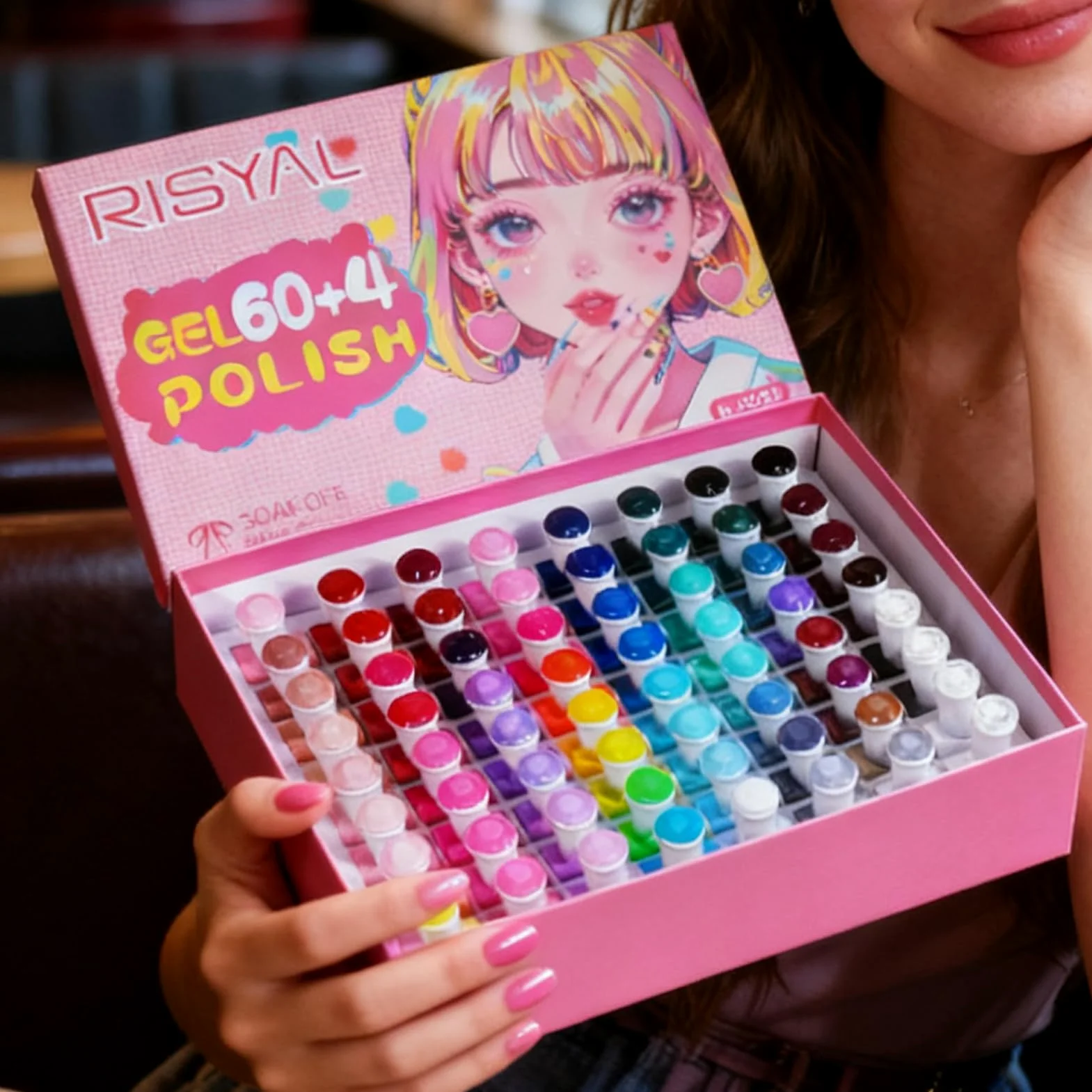 Zestaw Lakierów Do Paznokci Szybkoschnące 60 Kolorów Długotrwałe Akcesoria | Kolory Lakierów Hybrydowych Do Domowego I Salonowego Manicure Spa Podróży Ślubu Wakacji