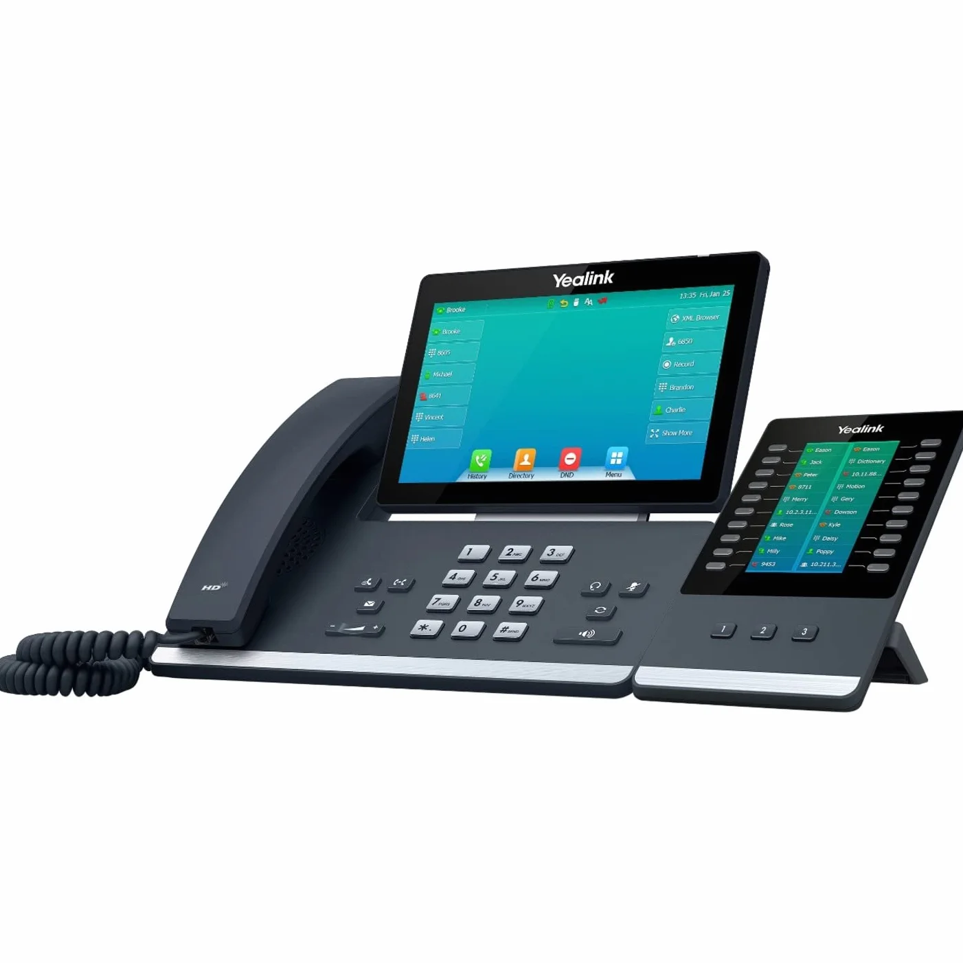 Yealink SIP-T57W Telefon Voip, Czarny, 22,1 x 25,91 x 21,08 cm