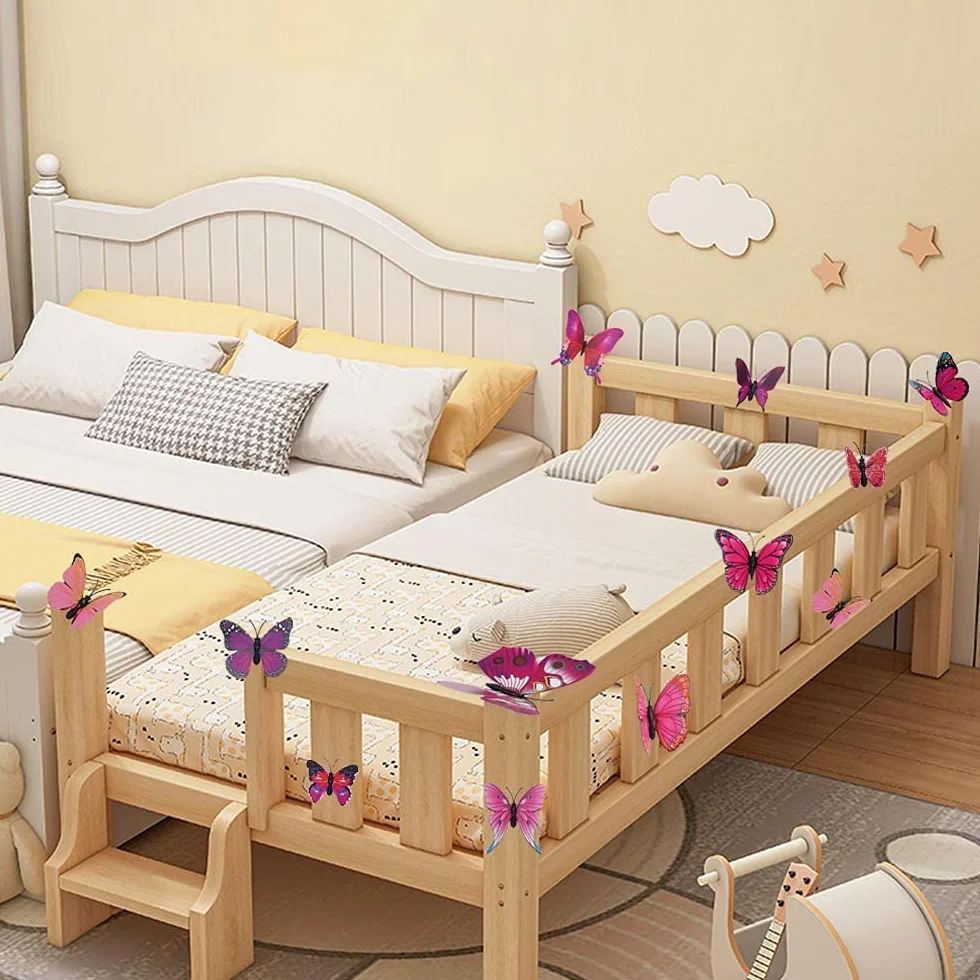 Naklejki ścienne 3D motyl 36 sztuk dekoracja fioletowe różowe czerwone