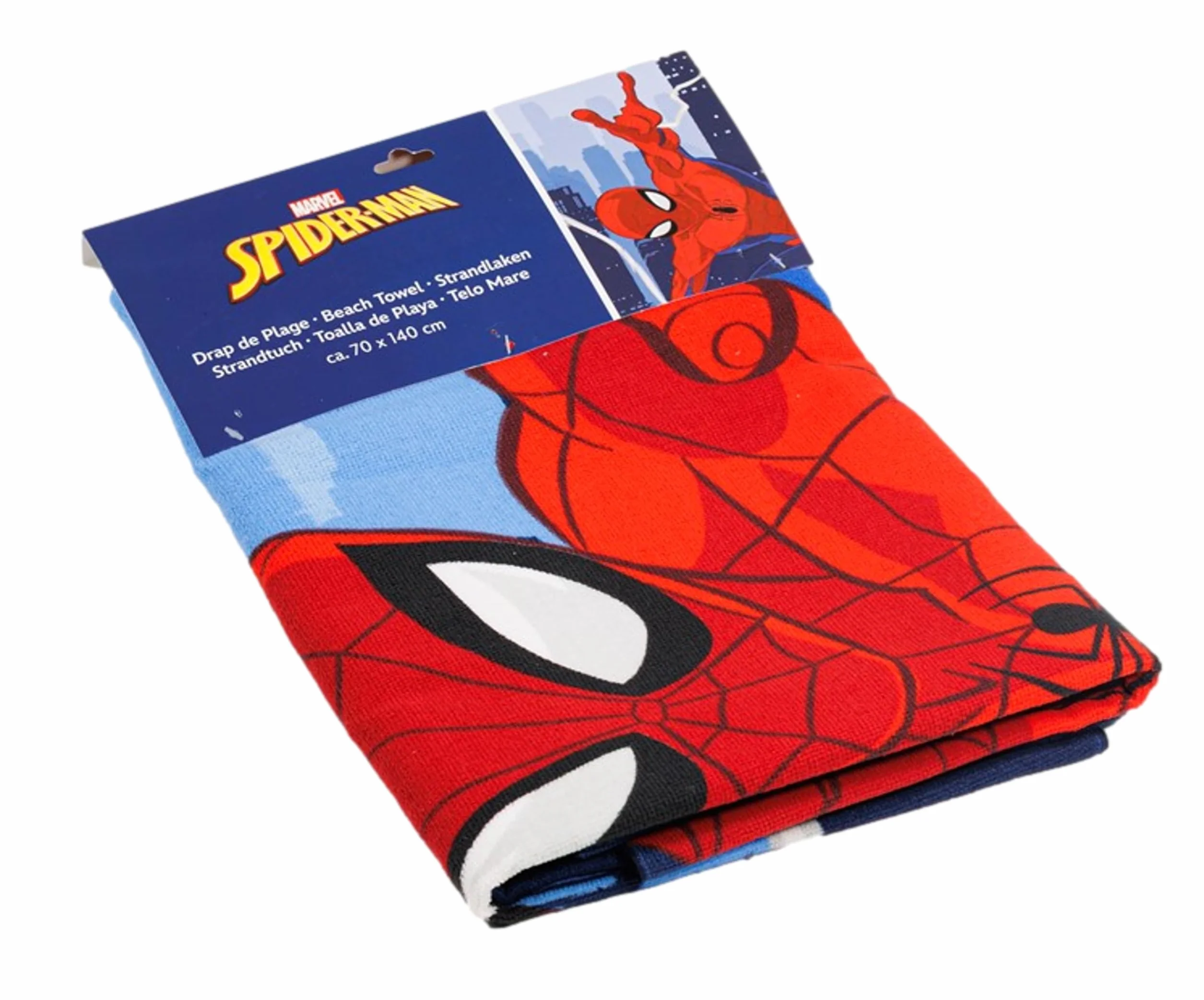 Aymax Ręcznik Plażowy Kąpielowy 70x140 cm Mikrofibra Spiderman