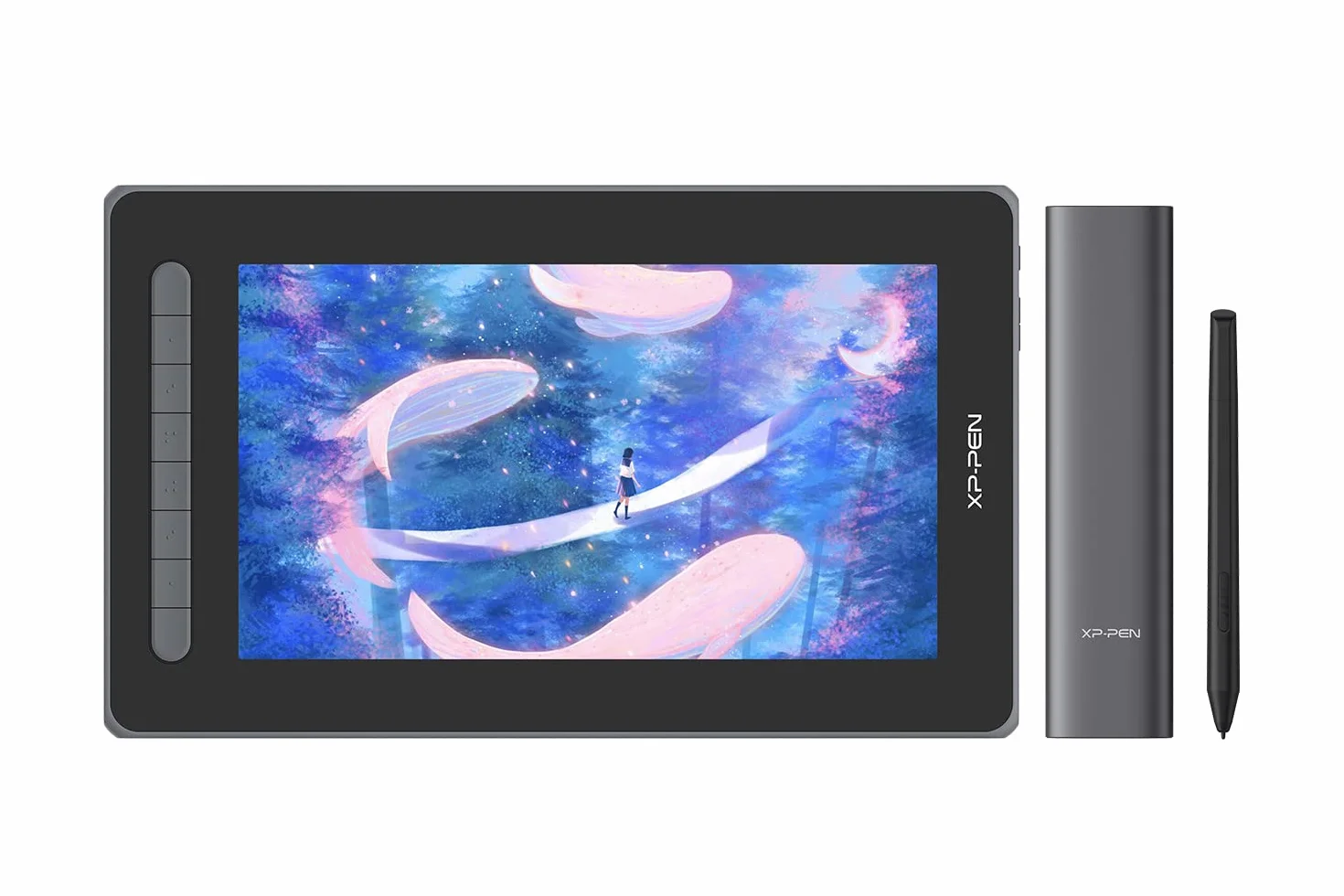XP-PEN Artist 12 2. generacji tablet graficzny 11,9 cala wyświetlacz w pełni laminowany, X3 Smart-Chip bezakumulatorowy rysik do edycji obrazu/ilustracji (czarny)
