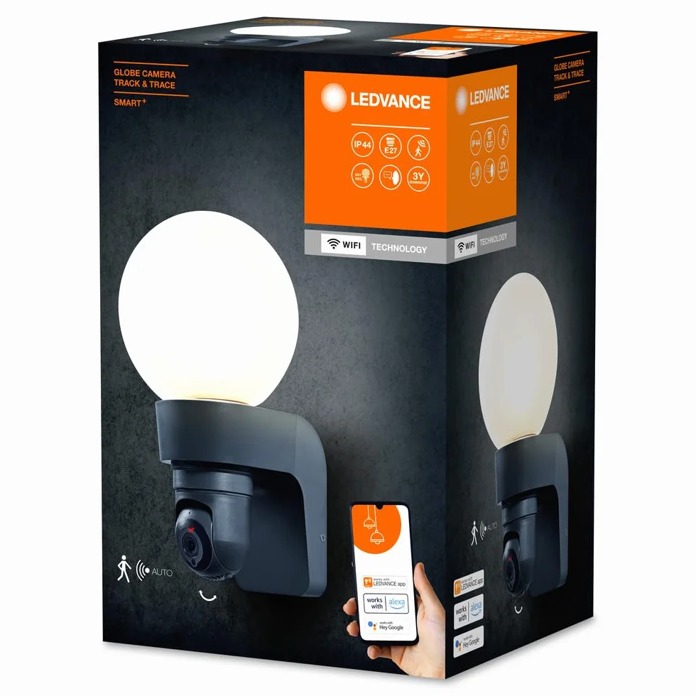LEDVANCE SMART+ Kamera śledząca globe czarna