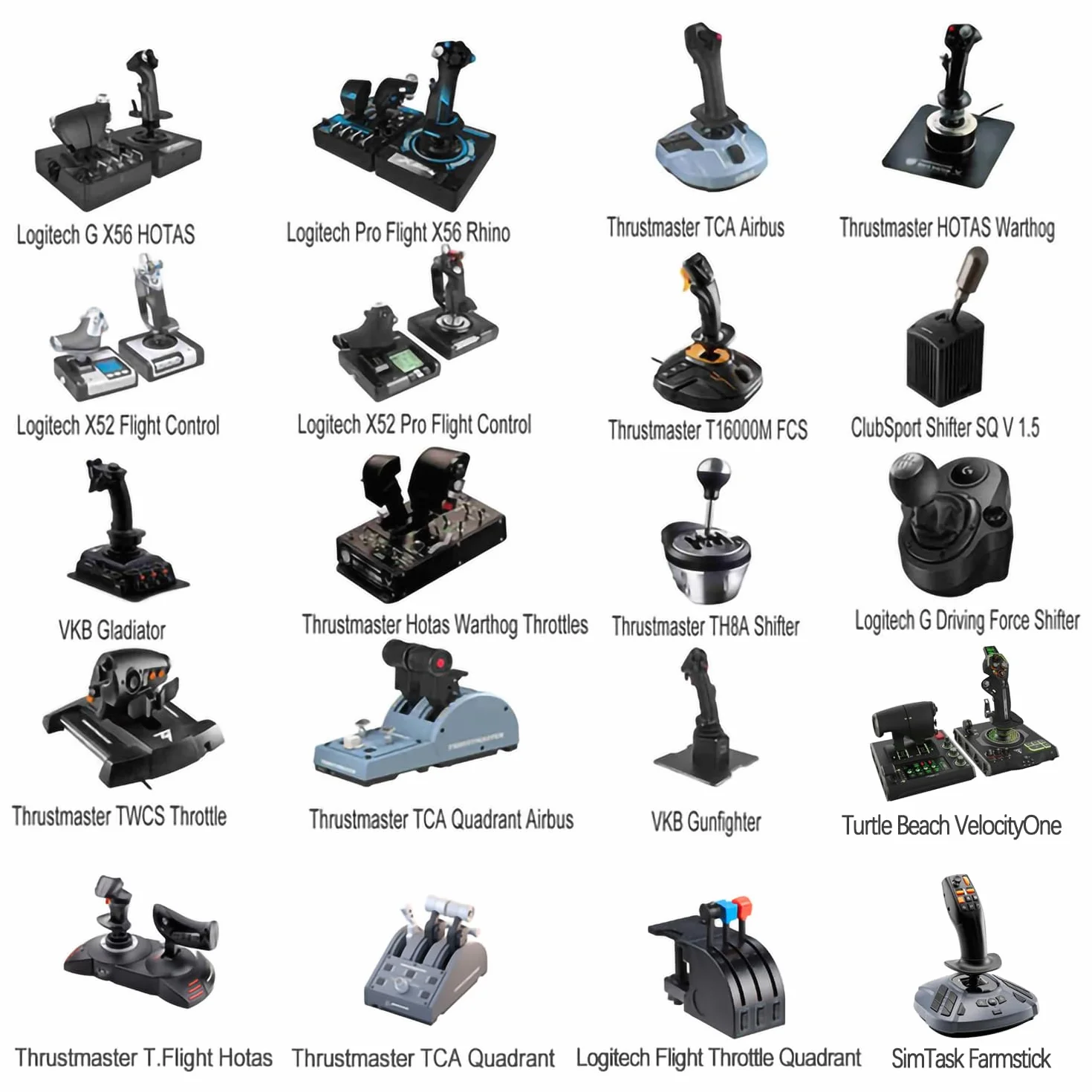 EG STARTS Uchwyt na fotel Flight Sim Game Joystick przepustnica Hotas kompatybilne z Logitech G X56 X52 Thrustmaster T-Flight Hotas