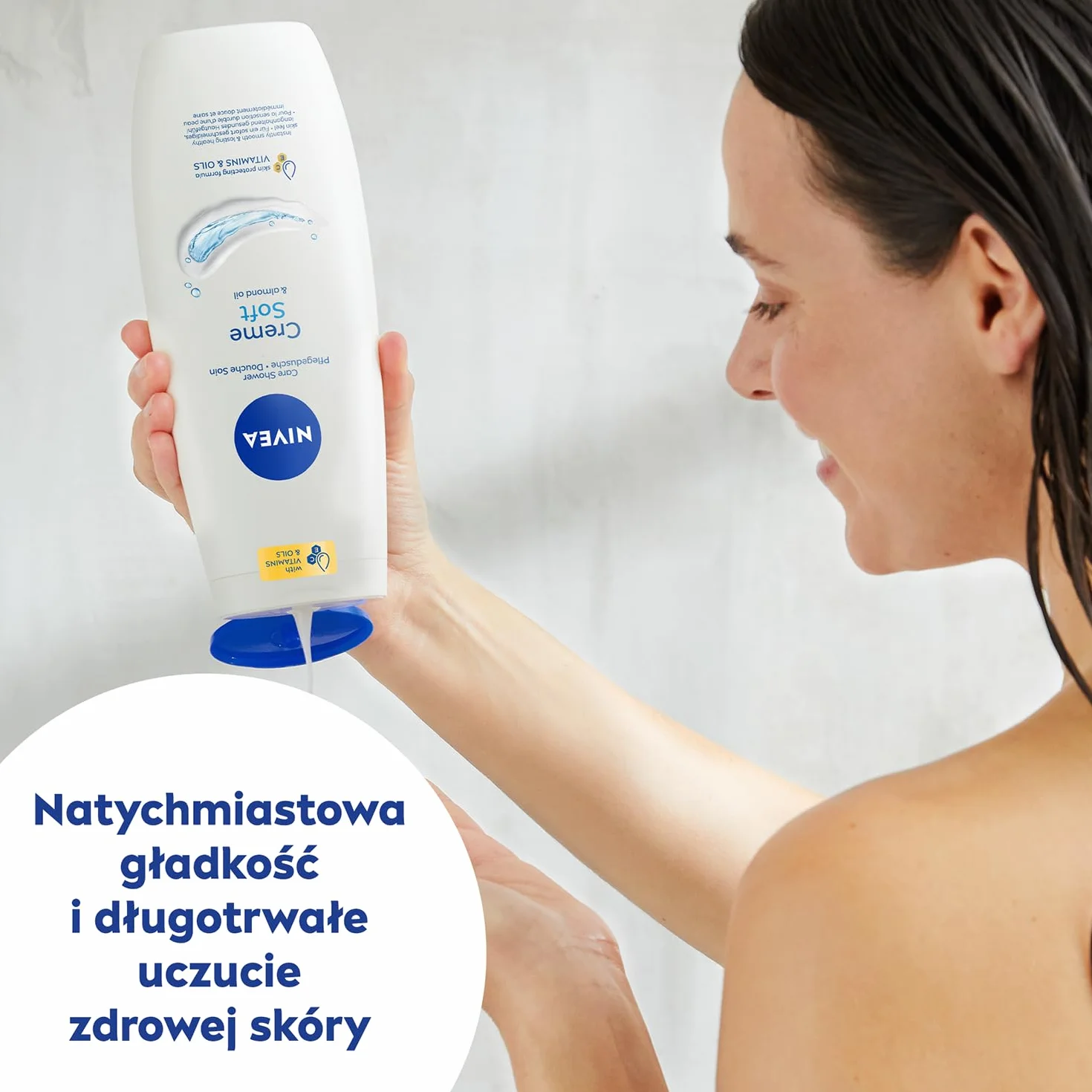NIVEA Creme Soft Kremowy żel pod prysznic z olejkiem migdałowym 500 ml