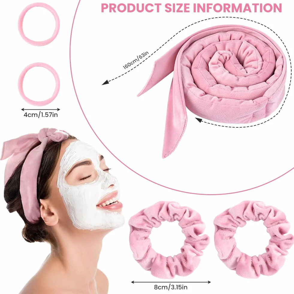6 sztuk wałków do włosów na noc, aksamitne kręcenie włosów Heatless Overnight Curls, bez wysokiej temperatury, zestaw "zrób to sam", heatless curls do długich i średnich włosów (różowe)