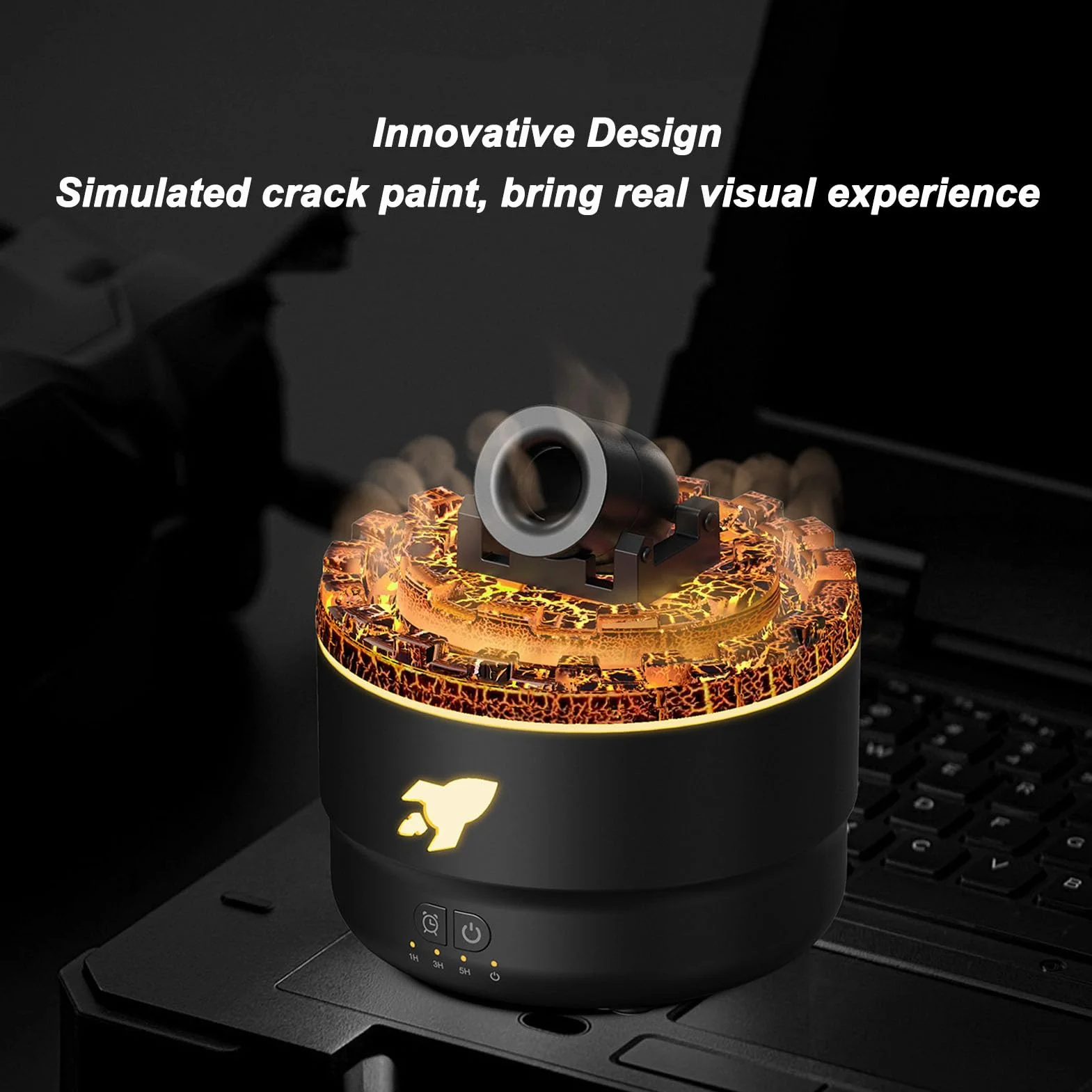 Nawilżacz Cannon z Timerem LED do Sypialni Aromaterapia
