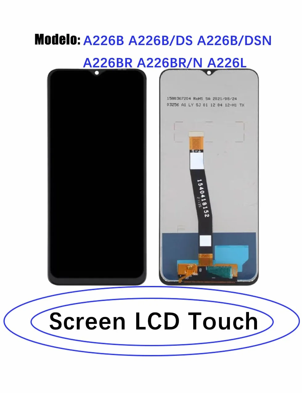 Oryginalny wyświetlacz zamienny do wyświetlacza LCD Samsung Galaxy A22 5G, A226B A226BR A226L ekran LCD wyświetlacz dotykowy digitizer zestaw części naprawczych
