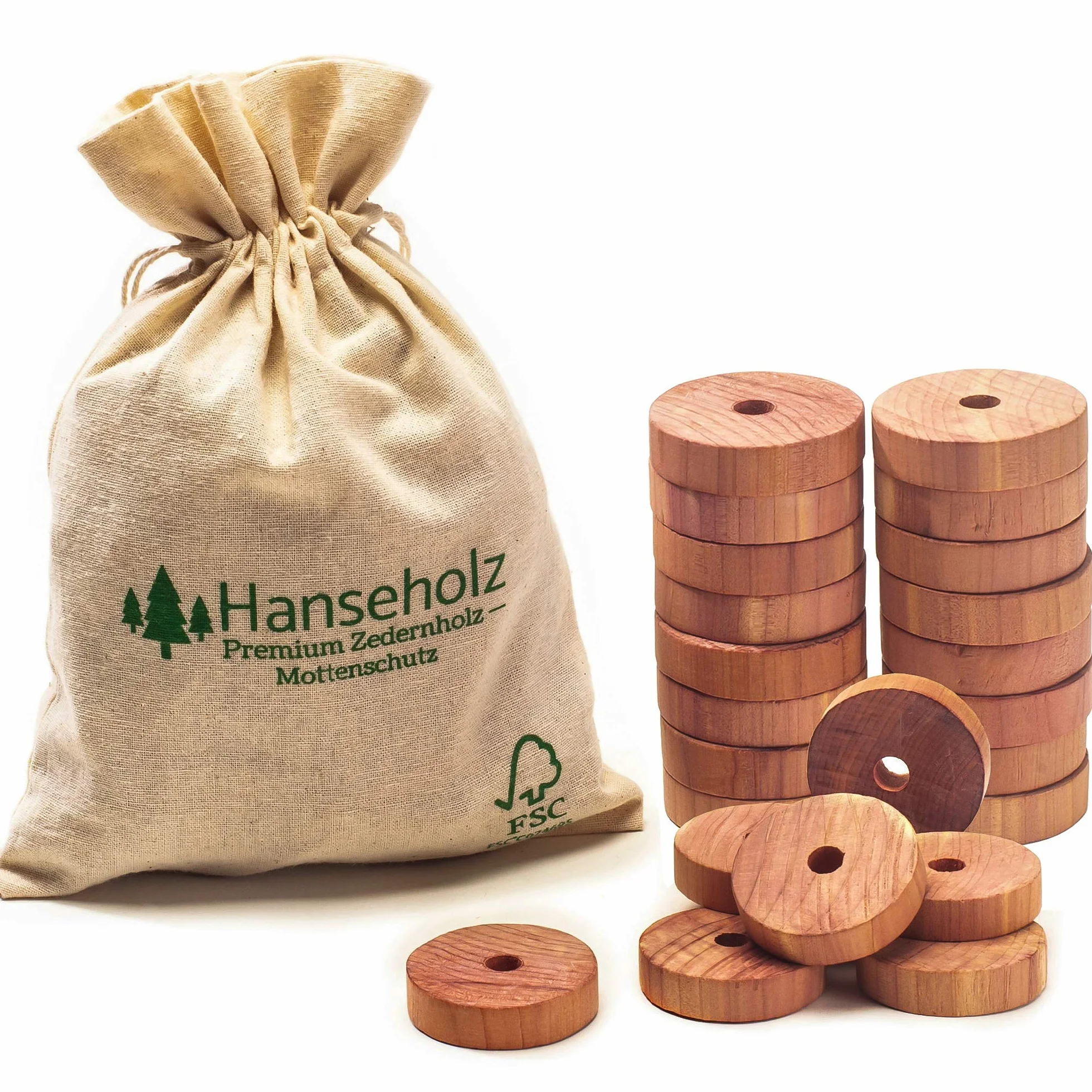 Organiczny odstraszacz moli z bawełnianą torbą certyfikat FSC 100% naturalny