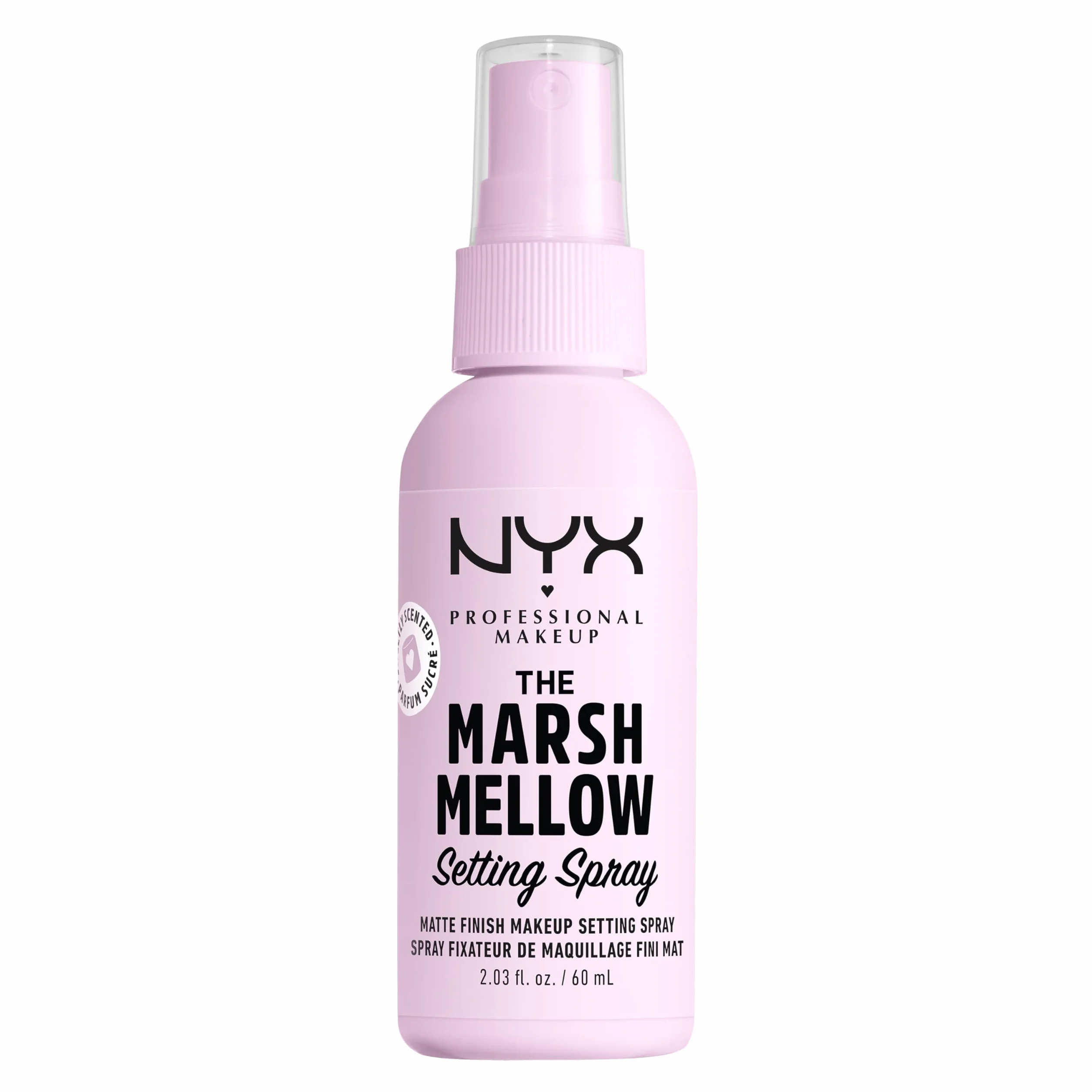NYX PROFESSIONAL MAKEUP, Marshmellow Setting Spray, matowe wykończenie matowe, który nie przenosi i wydłuża czas trwania makijażu do 16H, 60 ml