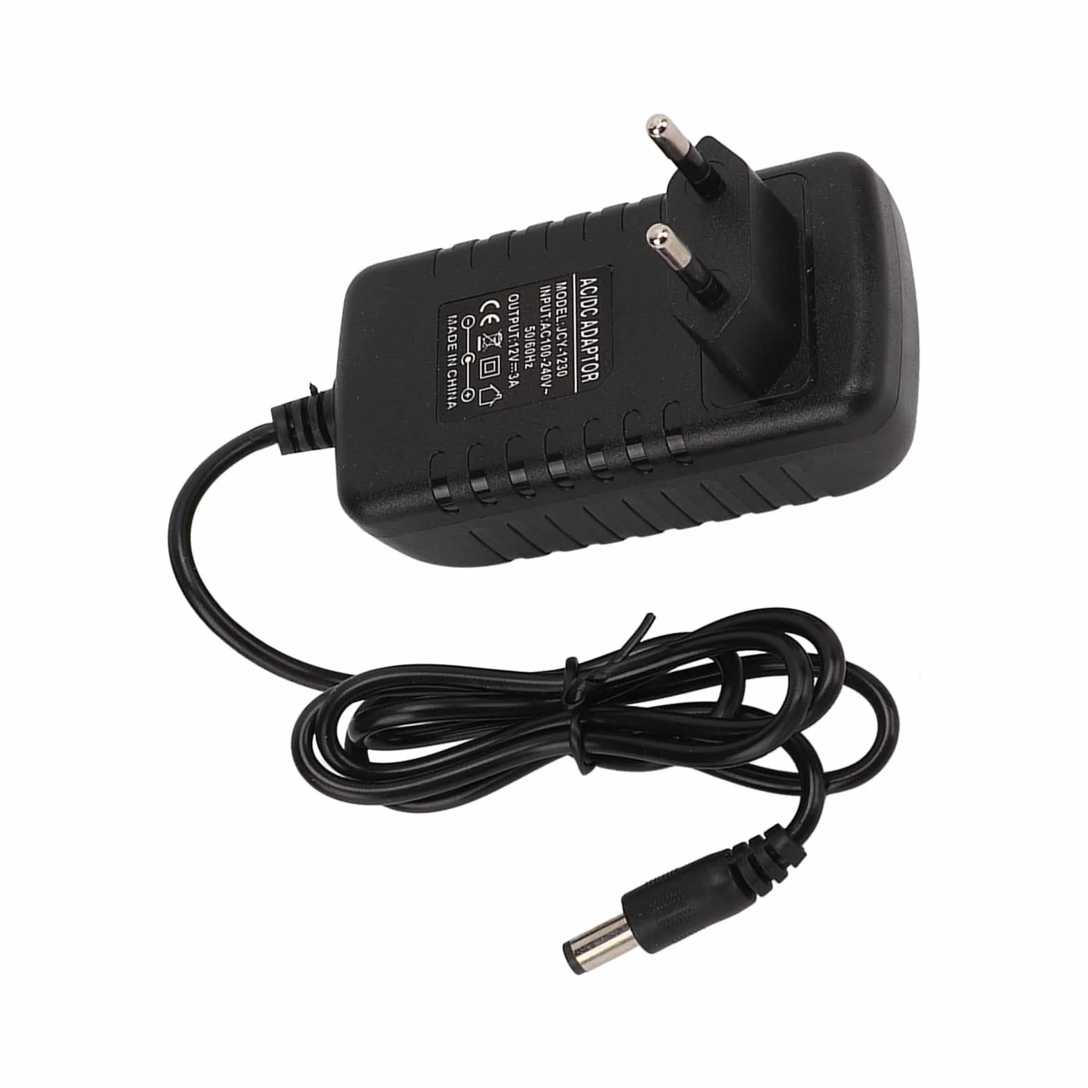 Sonew Zasilacz 12V 3A, Uniwersalny Transformator Zasilający do Monitora, Izolacja Prądu Stałego Funkcje Adapter Wtyczka EU 100‑240V