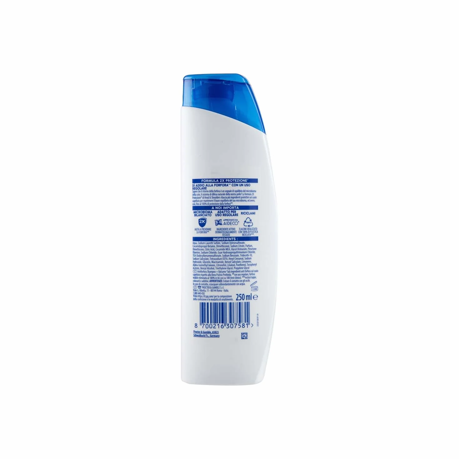 Head & Shoulders Ochrona Przed Łupieżem Szampon, Biały, 250 ml