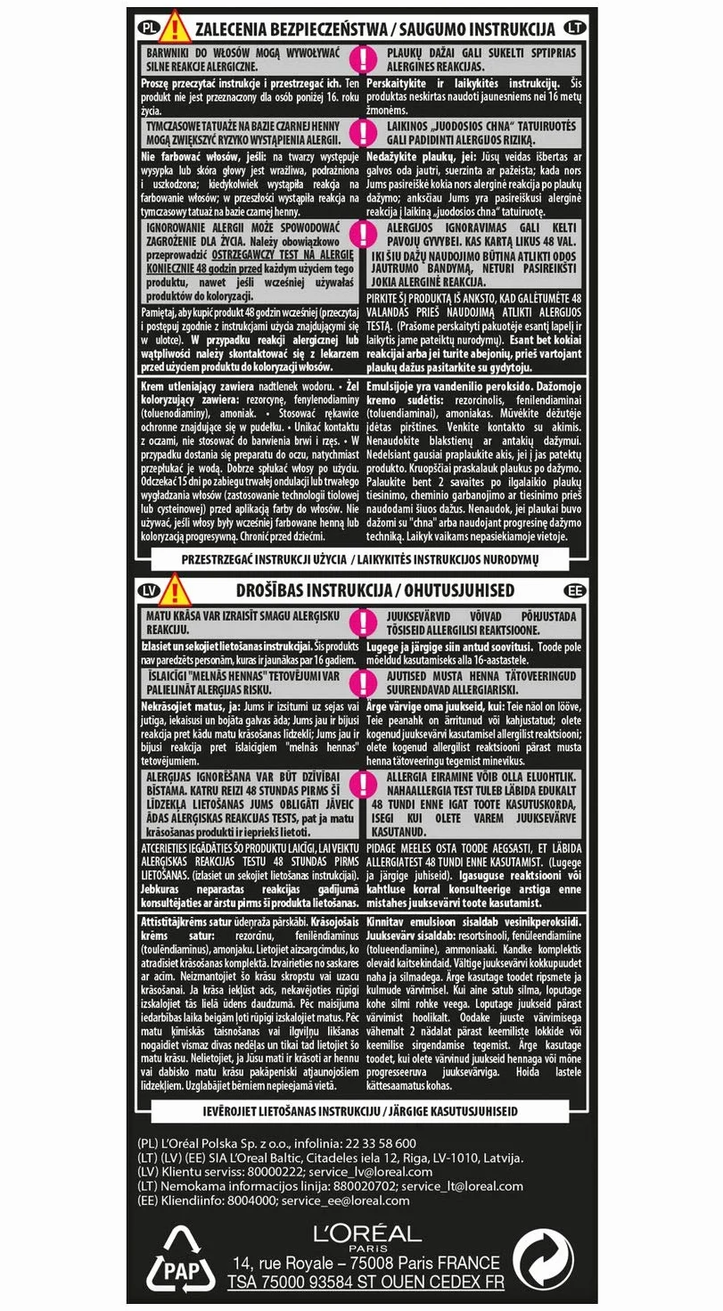 L'Oréal Paris Préférence 5.3 VIRGINIA farba do włosów Jasny Złocisty Brąz