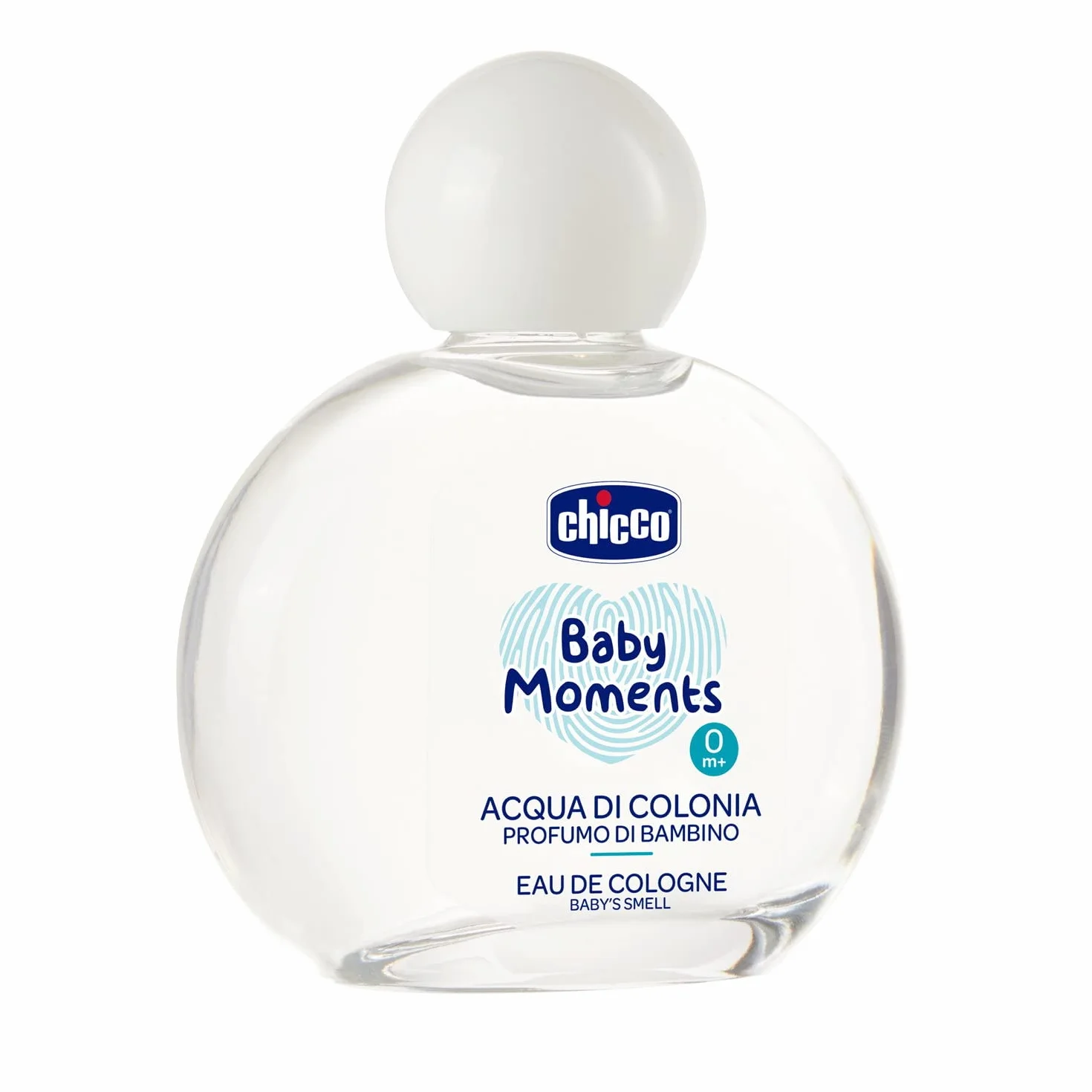 Chicco Woda kolońska Baby Moments, Woda Perfumowana Dla Dzieci, Delikatny Zapach ze Składnikami Naturalnego Pochodzenia, 0 Miesięcy+,100 ml