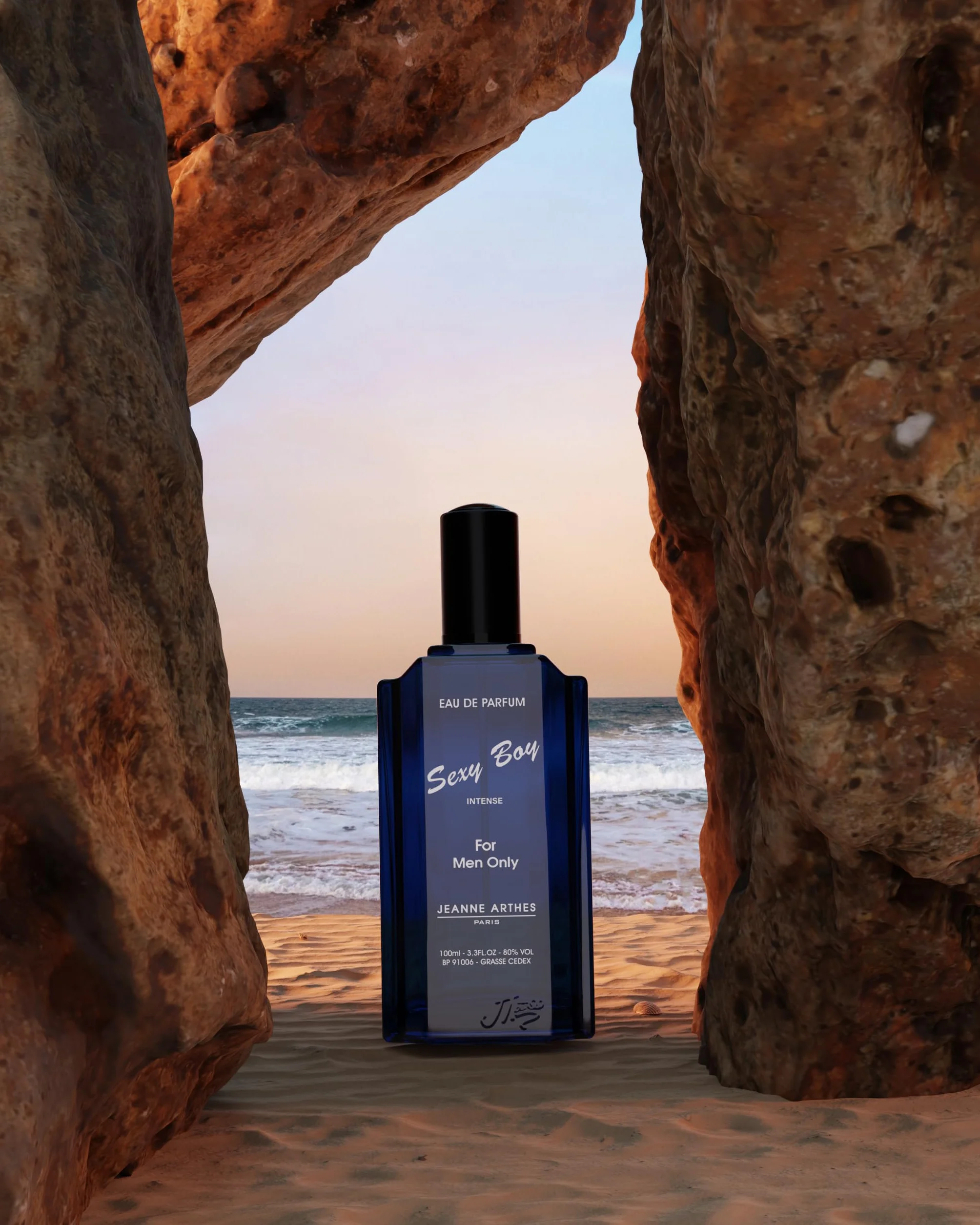 JEANNE ARTHES - Perfumy dla mężczyzn Sexy Boy Intense - Woda perfumowana - Butelka z rozpylaczem 100 ml - Wyprodukowano we Francji w Grasse