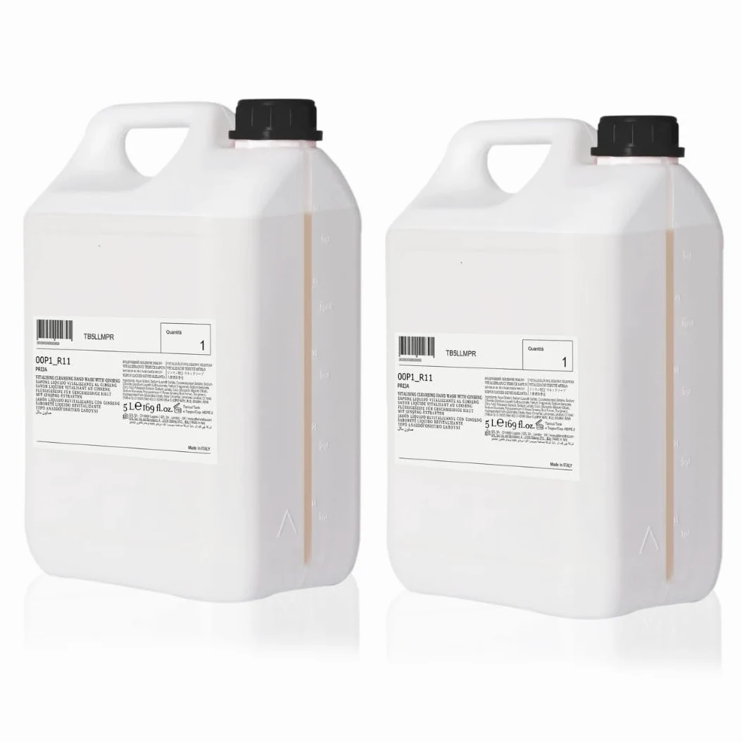 PRIJA Mydło w Płynie - Zestaw 2 x 5 L - Naturalna Formuła z Ekstraktami Roślinnymi, Delikatne dla Wrażliwej Skóry, Idealne do Domu i Profesjonalnych Zastosowań, Wyprodukowane we Włoszech
