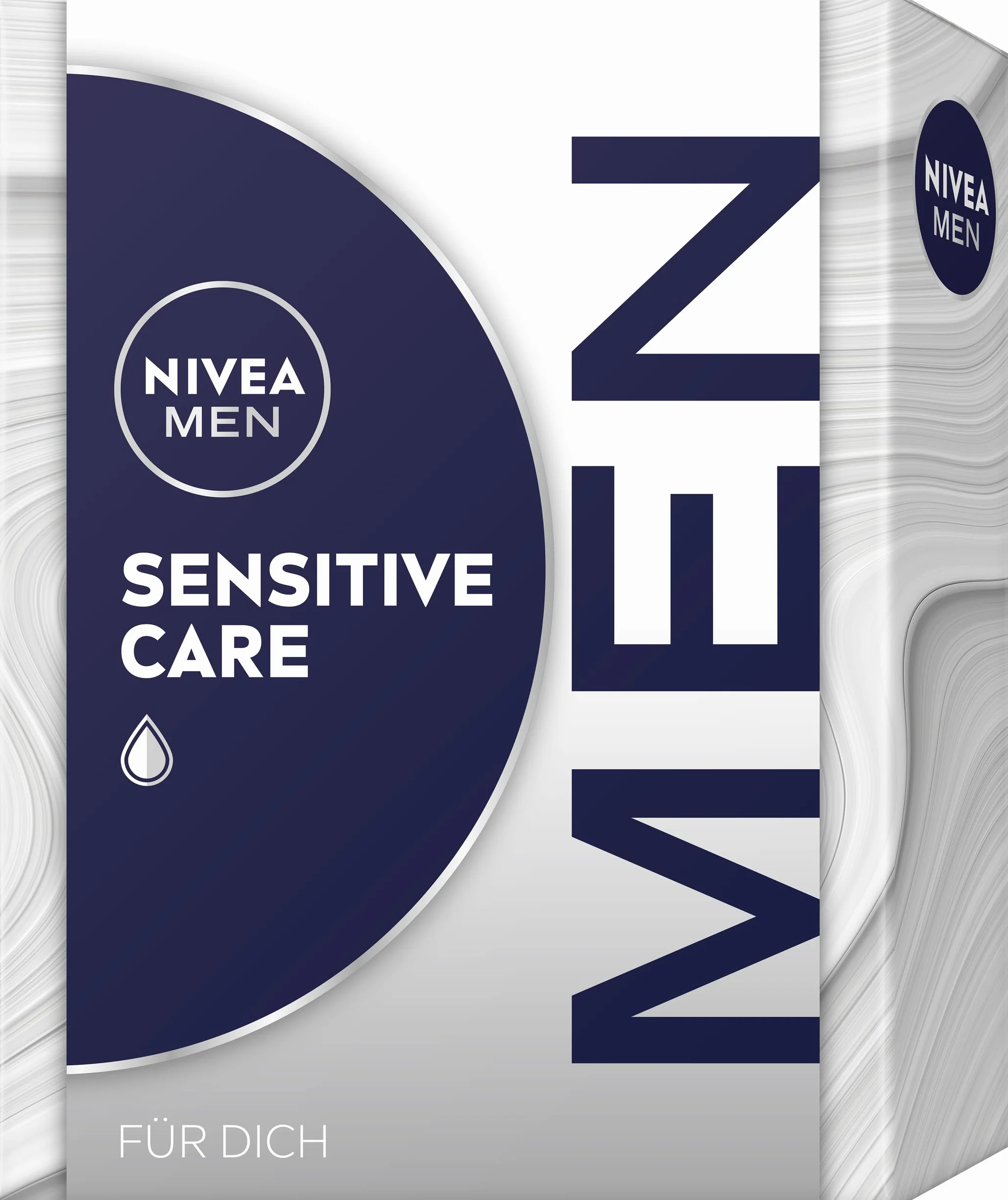 NIVEA MEN Sensitive Care zestaw prezentowy, zestaw do pielęgnacji skóry wrażliwej, pudełko prezentowe z pielęgnującym prysznicem, krem do pielęgnacji twarzy i dezodorant dla mężczyzn