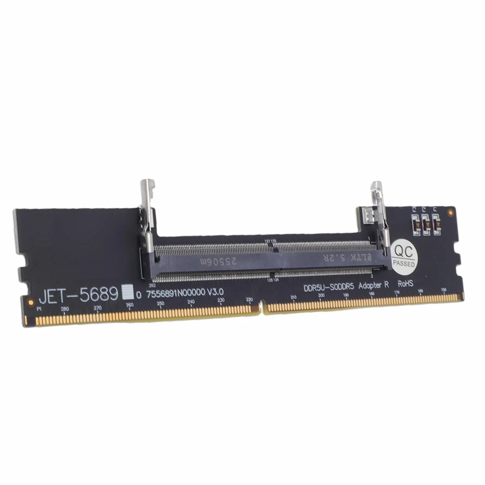 Eujgoov Karta Adaptera DDR5 U DIMM na SO DDR5 RVS, Konwerter Pamięci Laptopa na Komputer Stacjonarny do Naprawy i Konserwacji Komputera, z Bezpiecznym, Stabilnym środowiskiem Testowym