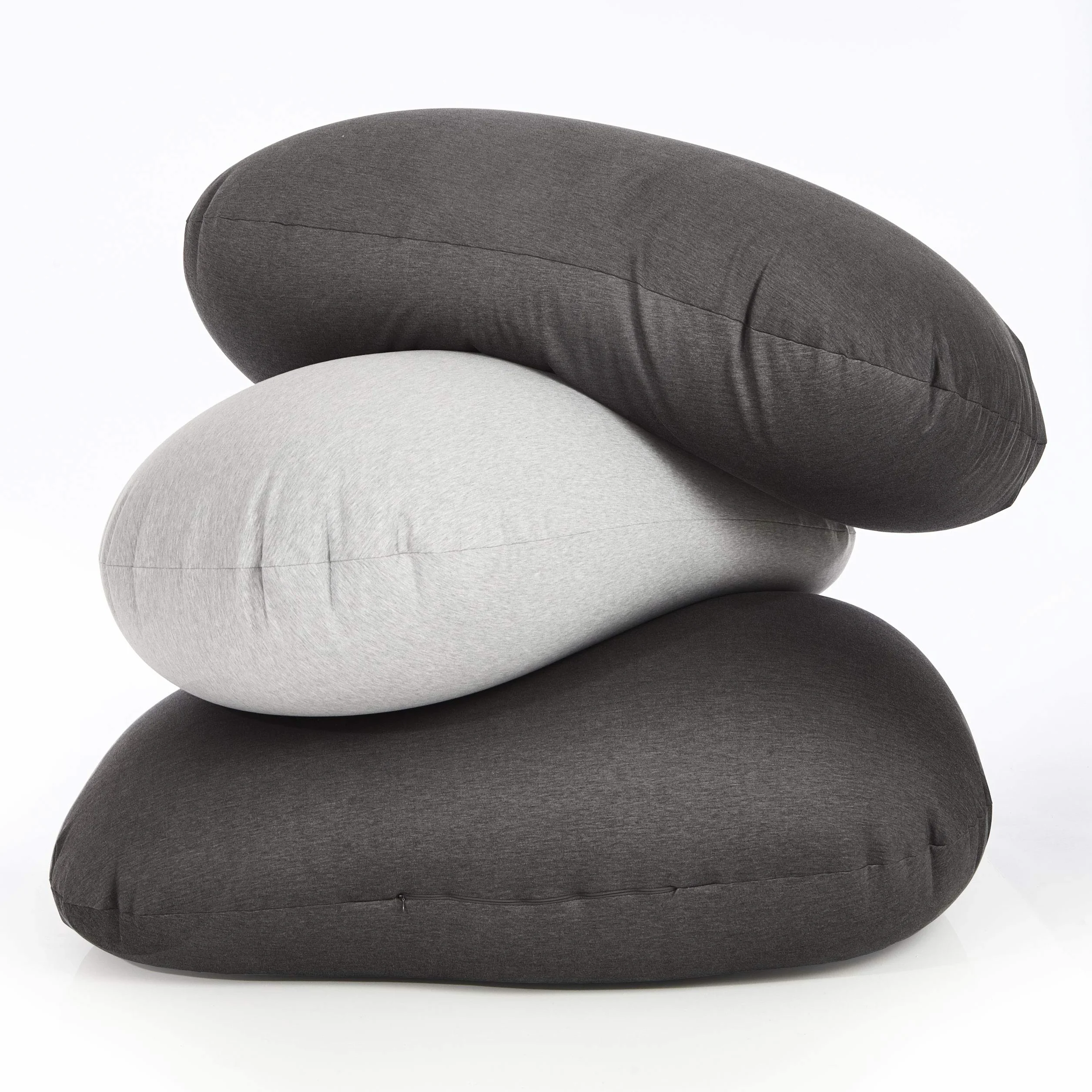 Lumaland Flexi Comfort worek do siedzenia Big | Elastyczne premium bean bag | 155 x 100 cm poduszka do siedzenia | Idealny do leżenia lub siedzenia | Fotel i sofa dla dzieci i dorosłych [jasnoszary]