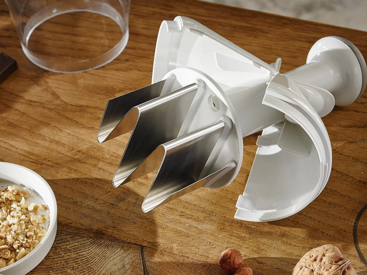 Leifheit Sminuzzatore Comfort&Clean Chopper per verdure Tritatutto manuale ultra affilato