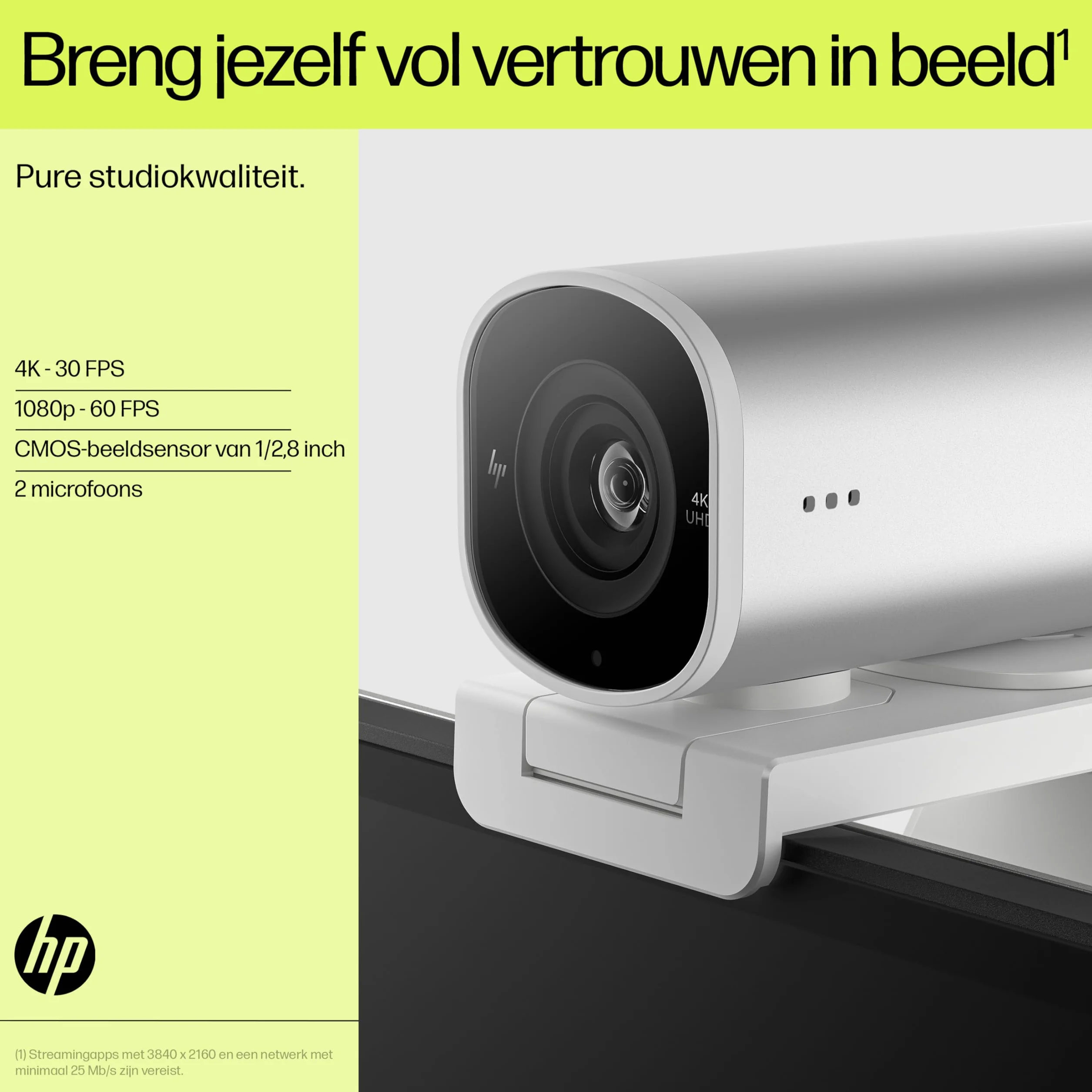 HP Kameria Internetowa, 960 4K Streaming, 695J6AA