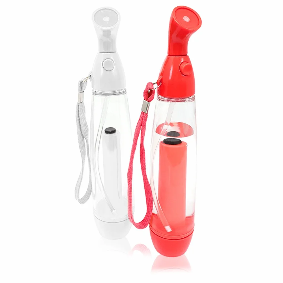 COM-FOUR® 2x rozpylacz wody, rozpylacz wody do odswiezania za pomoca cisnienia powietrza, 80 ml, w kolorze czerwonym i bialym (02 sztuki - czerwony/bialy)