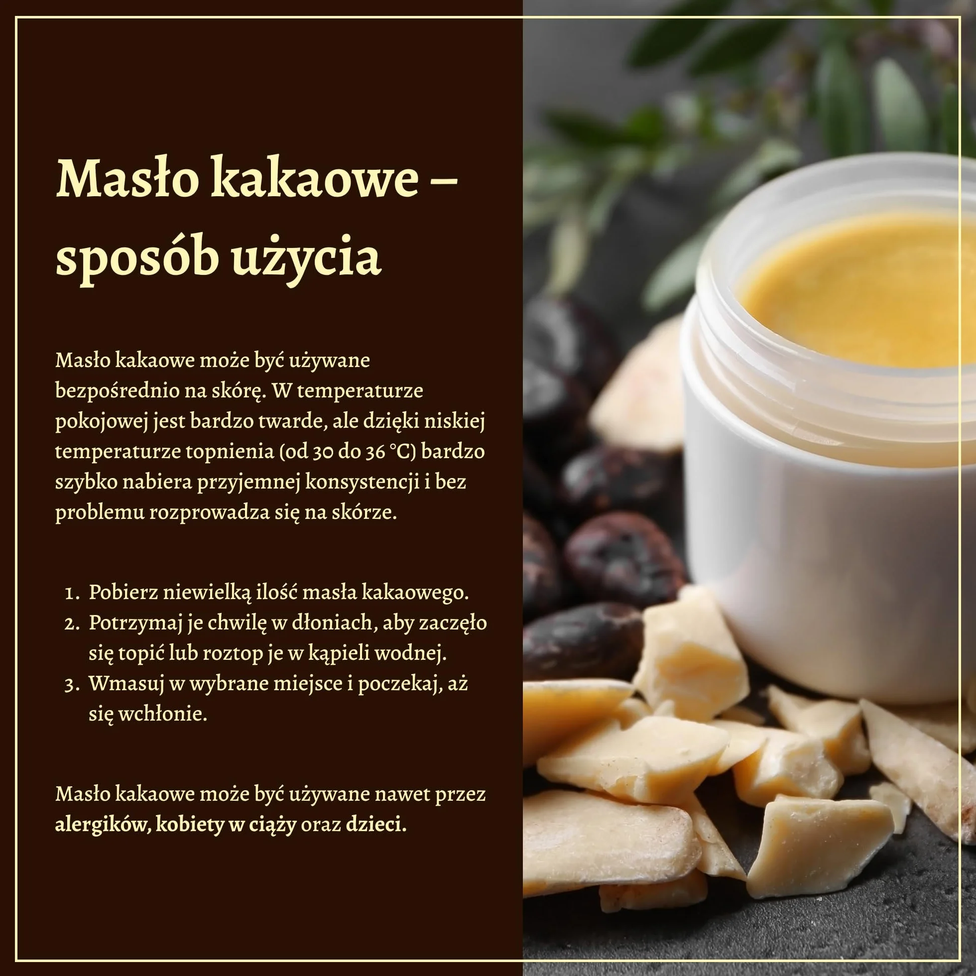 I-Organic Masło kakaowe nierafinowane spożywcze 100% z Kolumbii, Naturalny kosmetyk hipoalergiczny, Świetnie nawilża oraz regeneruje skórę, Chroni przed UV, Długa czas przechowywania, 1kg