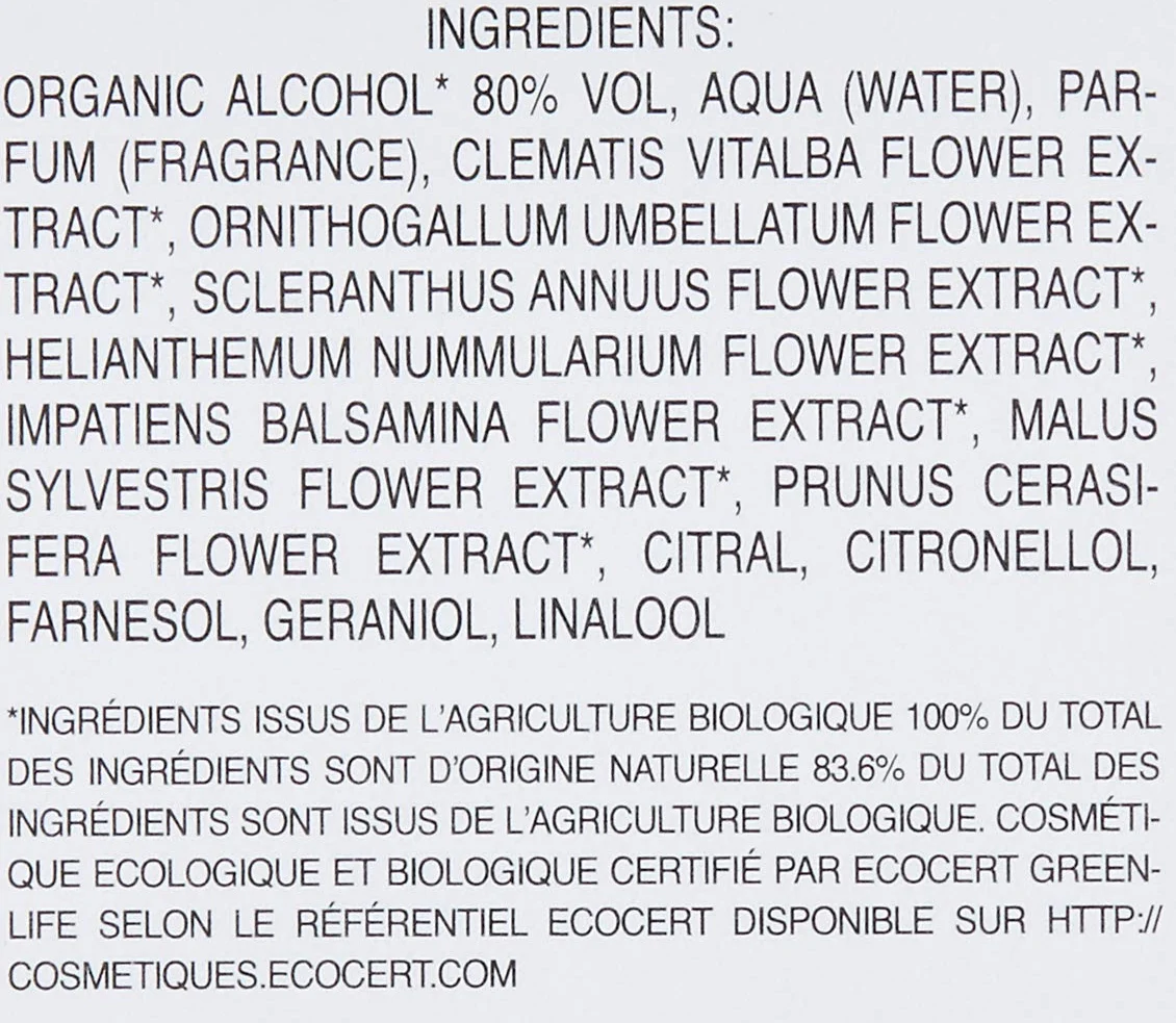 Elixirs & Co - Woda toaletowa z kwiatami Bach - Wellness - 100% Naturell - Wegańska - Organiczna - Wyprodukowano we Francji - Harmonia - Kojąca woda toaletowa - 55ml