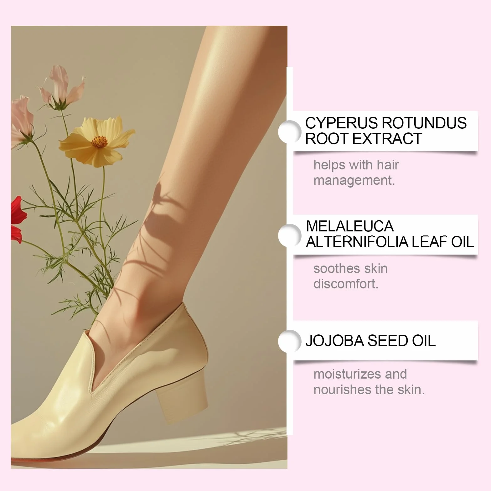 Olejek z Cyperus Rotundus – olejek hamujący wypadanie włosów z Cyperus Rotundus, wygładzające serum do ciała, spowalnia odrost włosów, nawilża i koi skórę, do każdego rodzaju skóry (2 butelki)