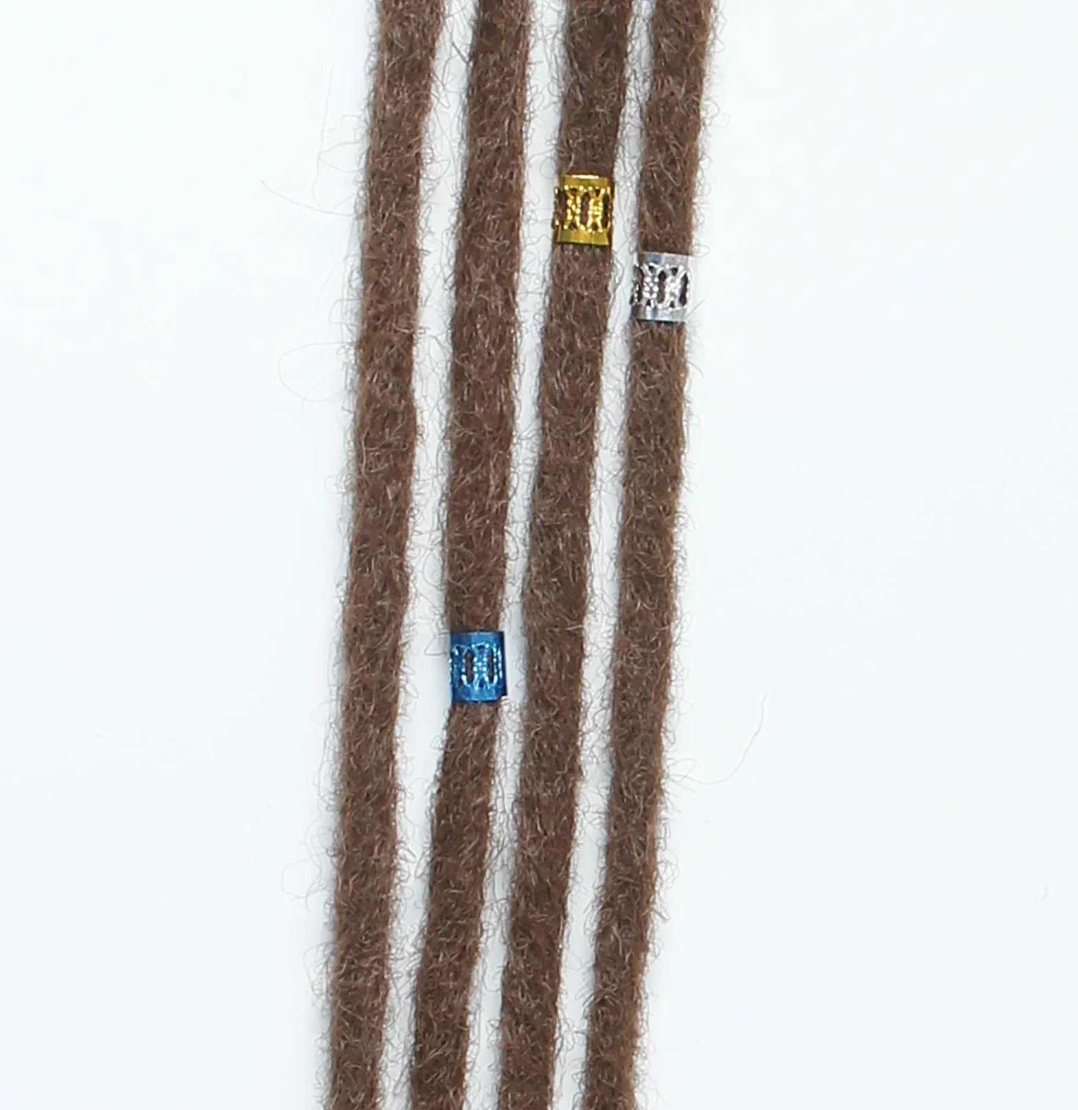 Clip In Dreadlock Extensions 24 Inch 3PCS Ręcznie Robione Syntetyczne Dredy 0,6 cm z Klipsami Miękkie Szydełkowe Przedłużenia Loków