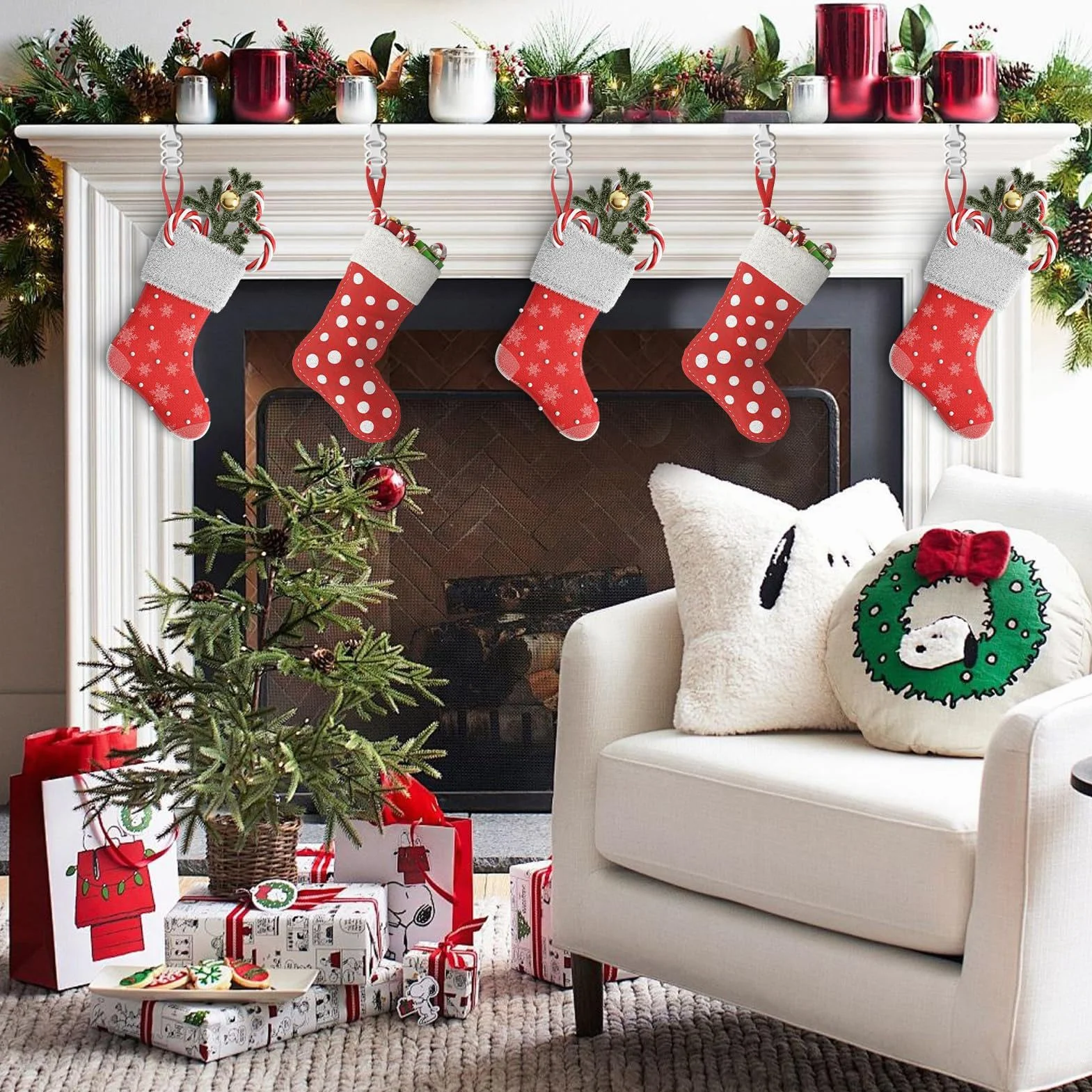 Wieszak na Wieńce Silikonowy Klej Drzwiowy Wieniec Skarpeta Boże Narodzenie